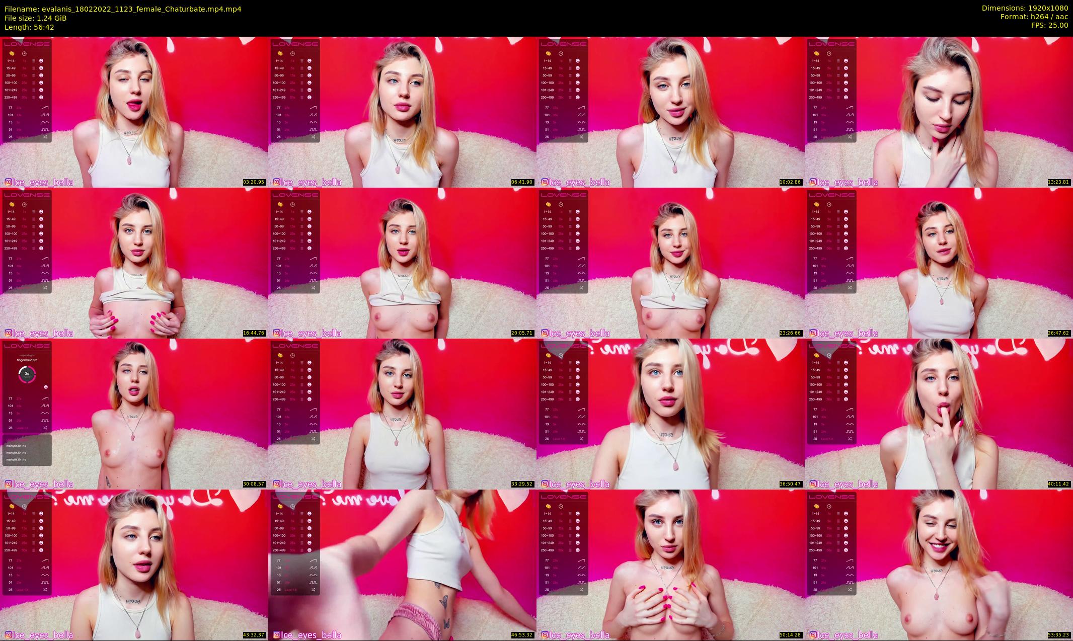 evalanis — 57 minute Chaturbate couple cam show recording, 1080p, Feb 18, 2022
