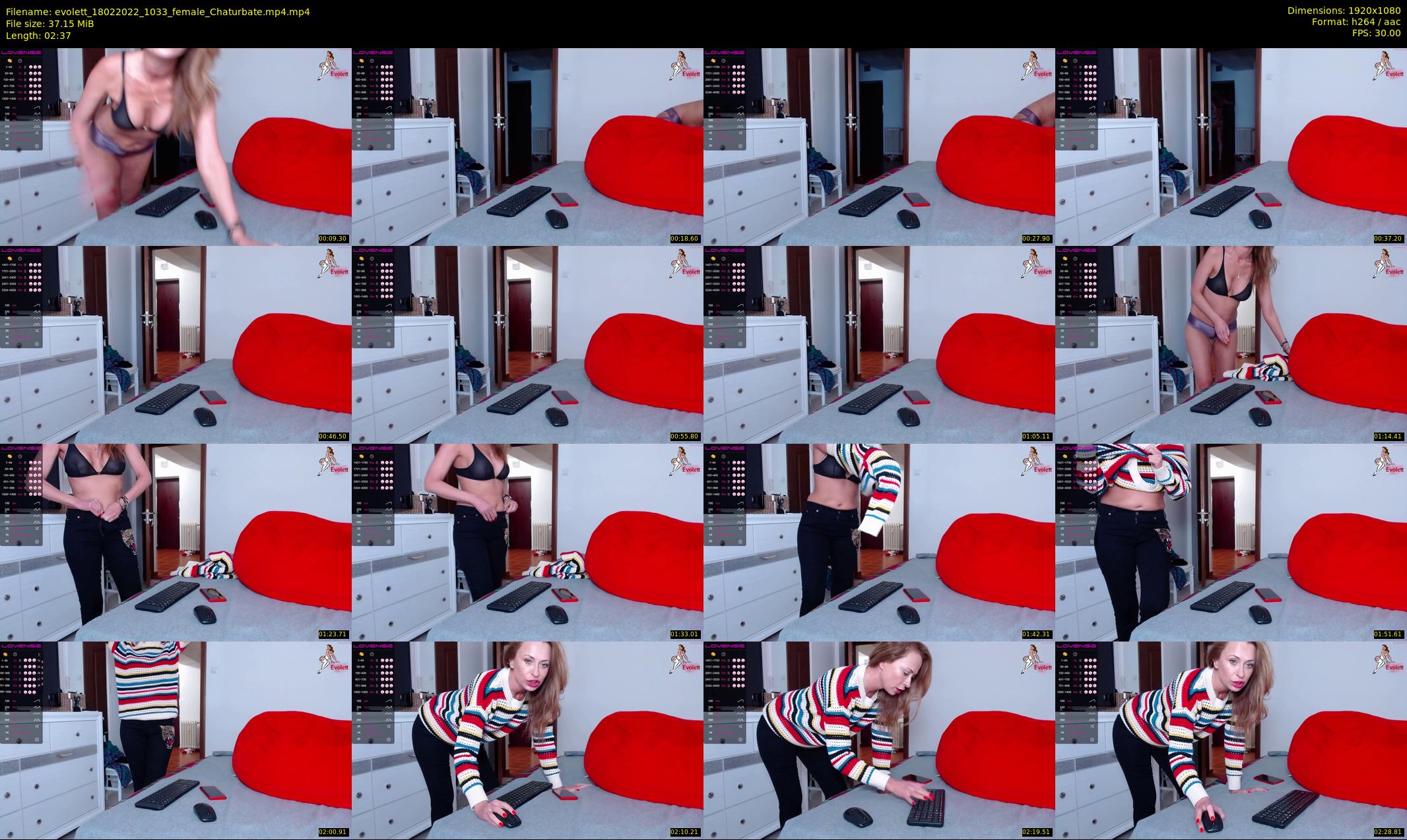 evolett — 3 minute Chaturbate female cam show recording, 1080p, Feb 18, 2022
