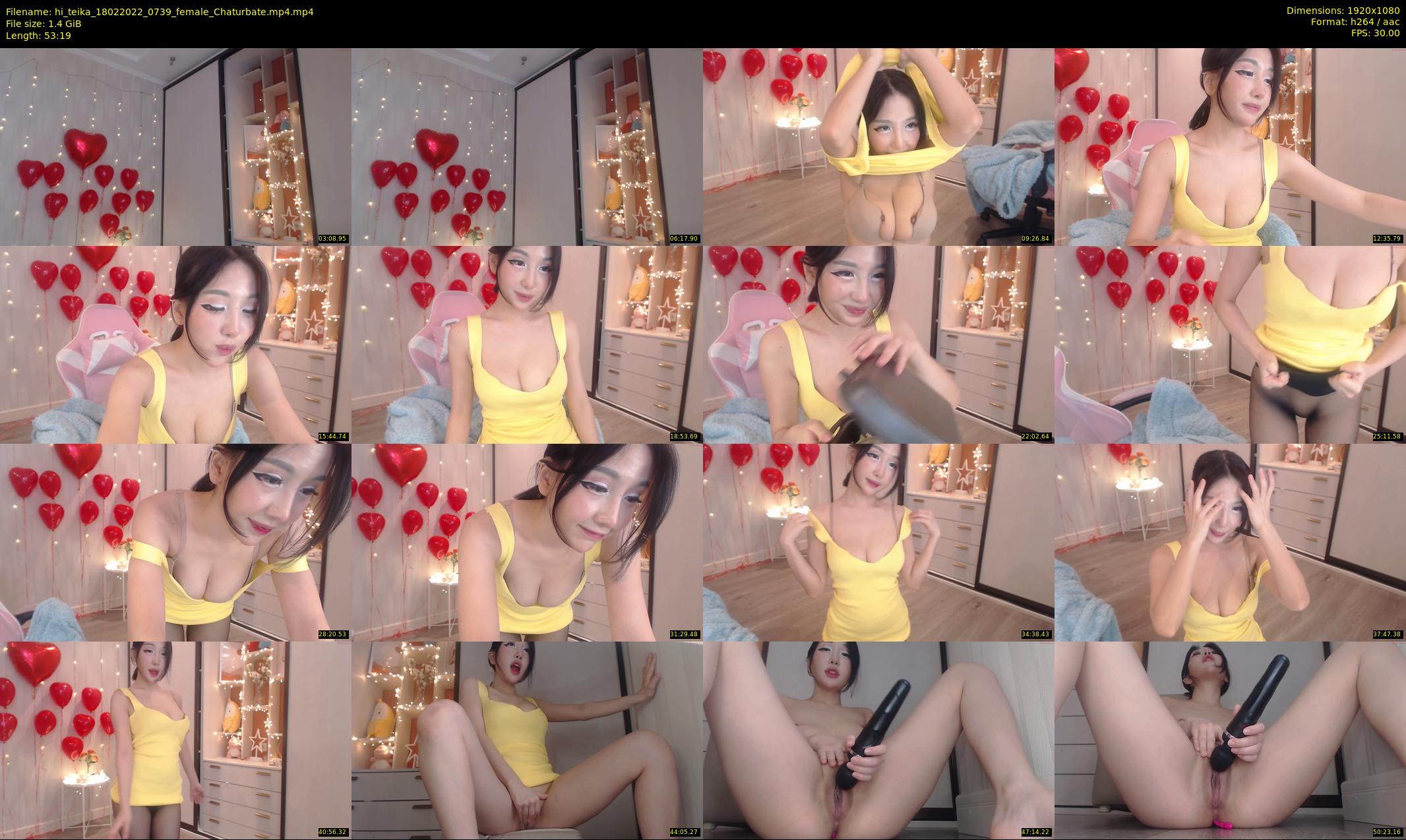 hi_teika — 54 minute Chaturbate female cam show recording, 1080p, Feb 18, 2022