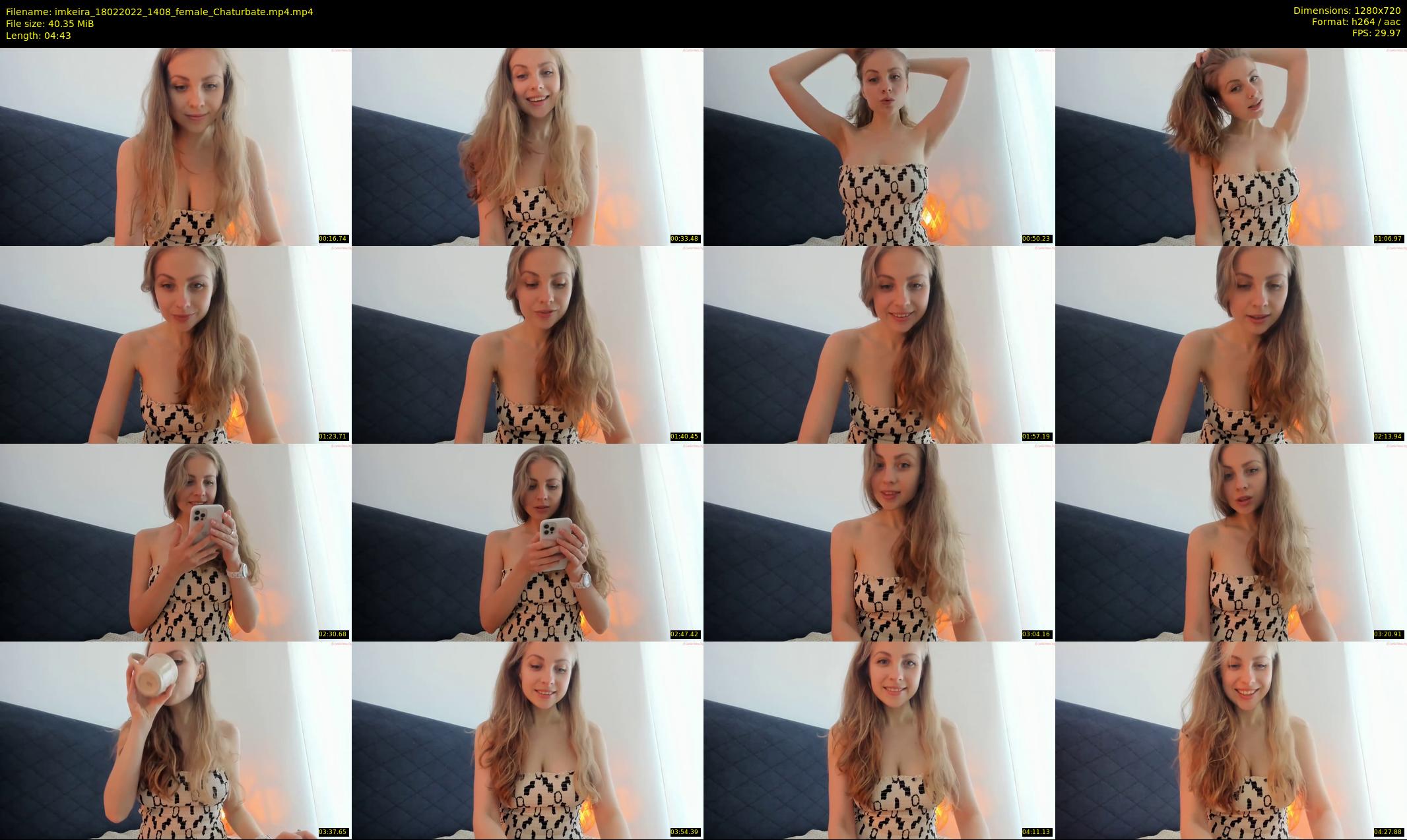 imkeira — 5 minute Chaturbate female cam show recording, 720p, Feb 18, 2022