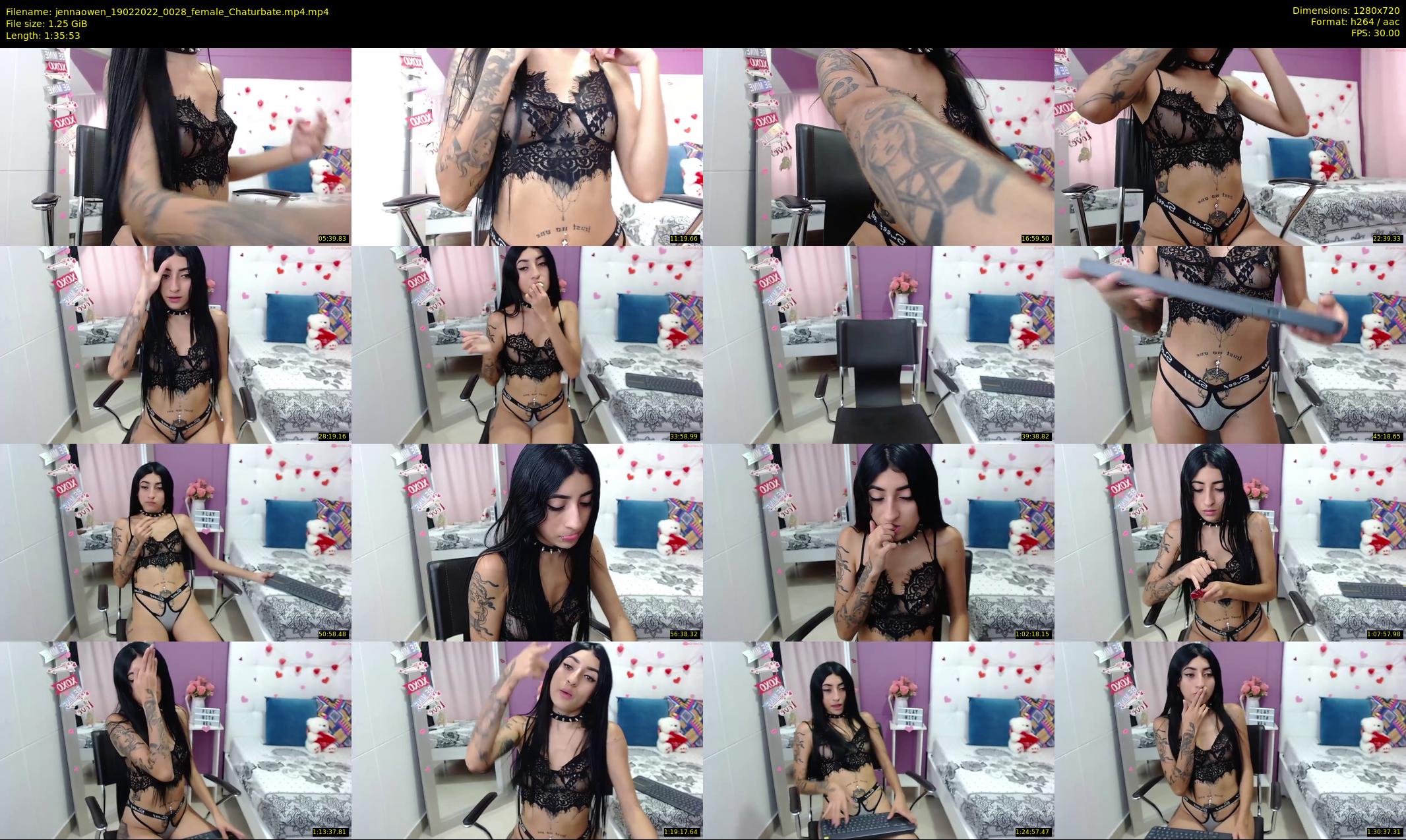 jennaowen — 96 minute Chaturbate female cam show recording, 720p, Feb 19, 2022