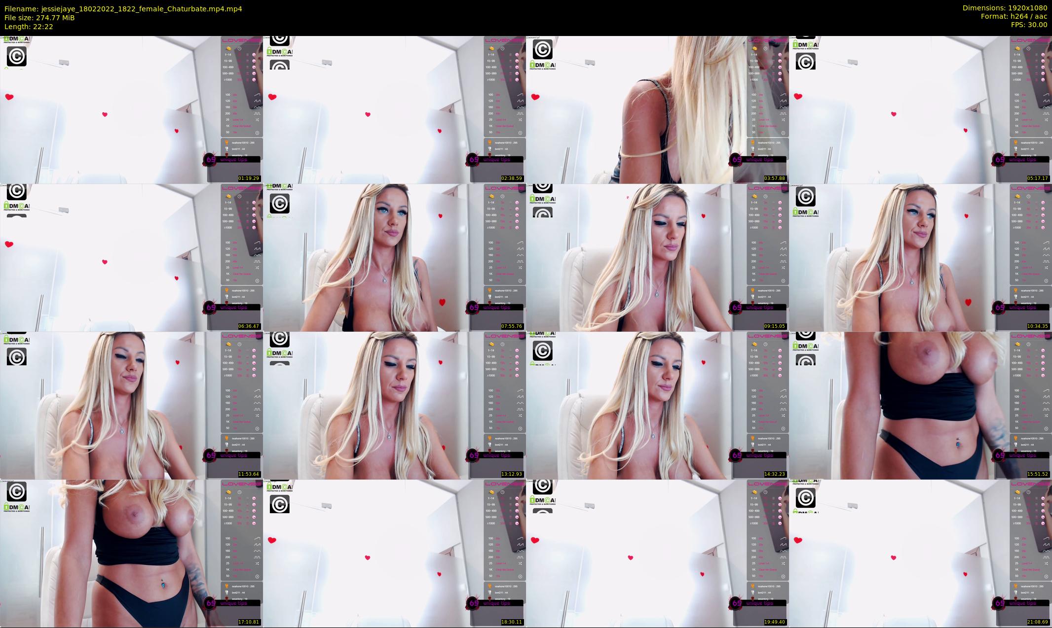 jessiejaye — 23 minute Chaturbate female cam show recording, 1080p, Feb 18, 2022