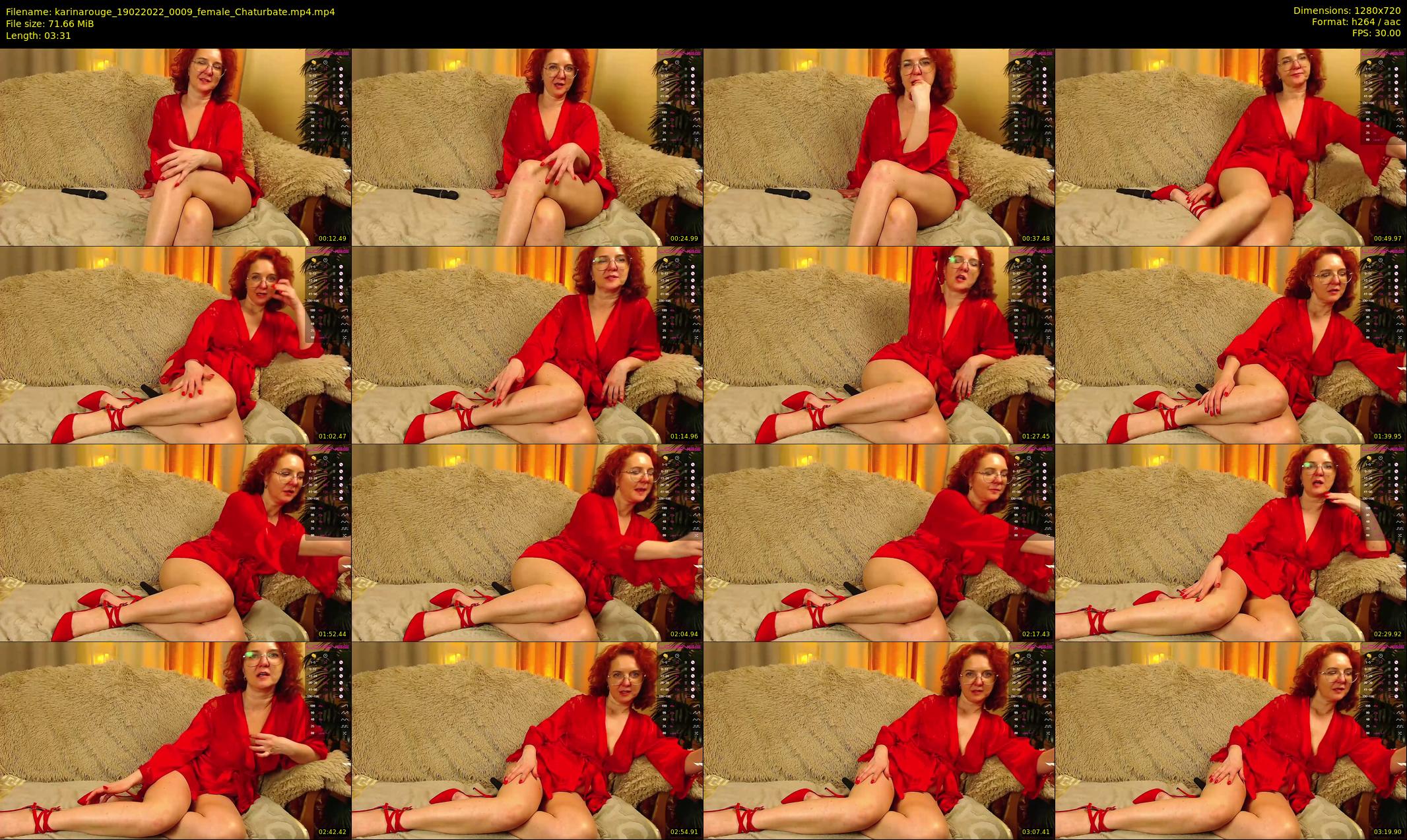 karinarouge — 4 minute Chaturbate female cam show recording, 720p, Feb 19, 2022