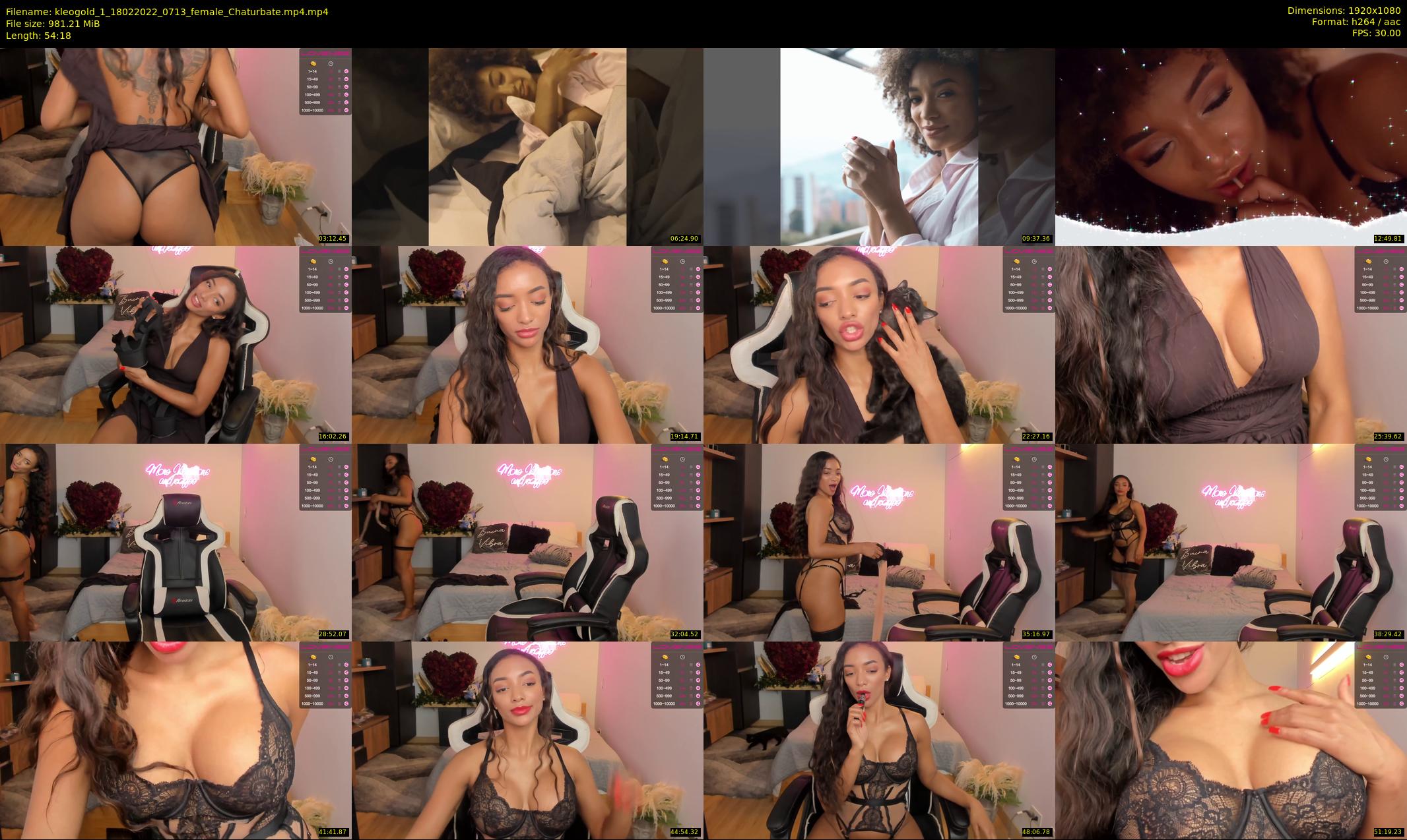 kleogold_1 — 55 minute Chaturbate female cam show recording, 1080p, Feb 18, 2022