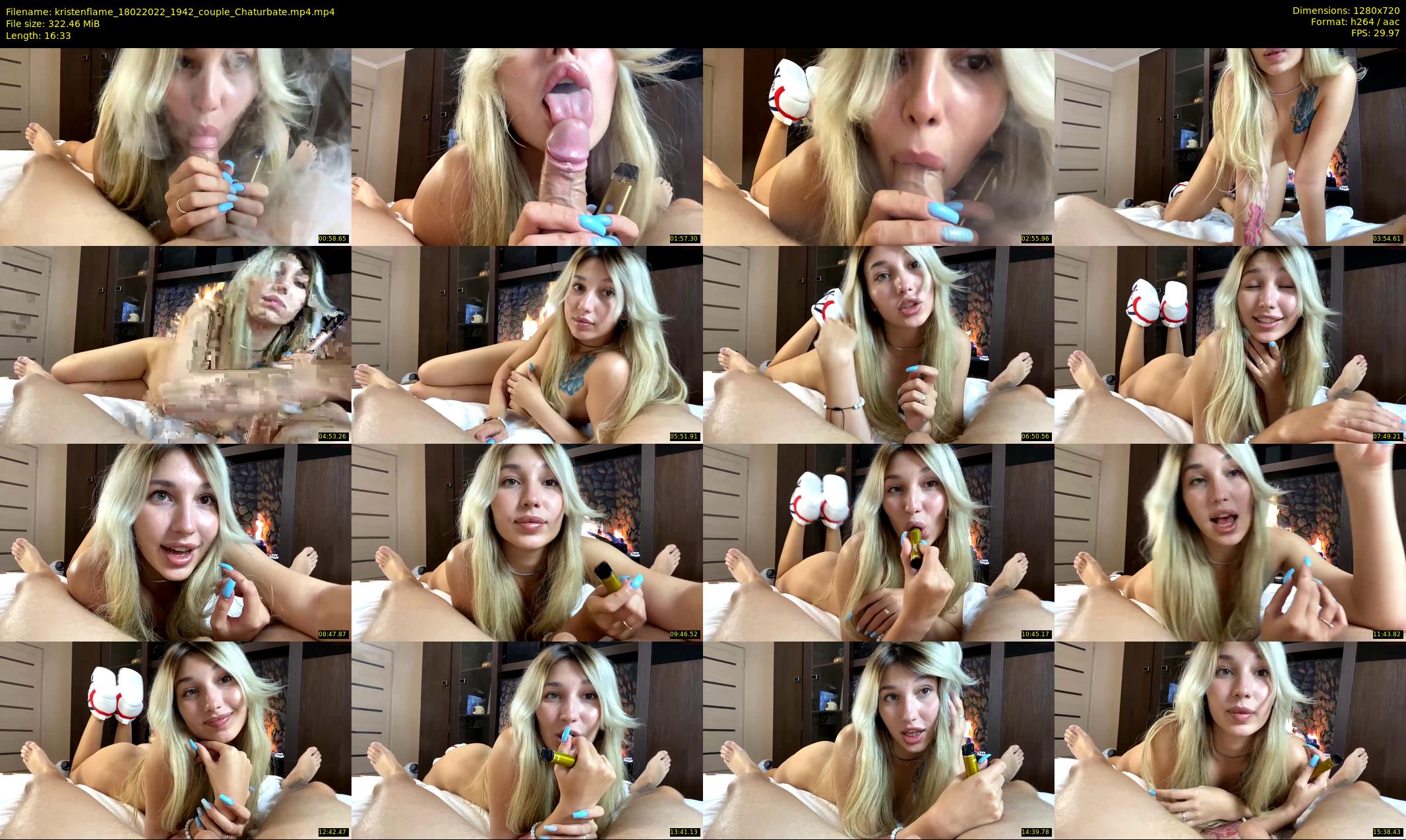 kristenflame — 17 minute Chaturbate couple cam show recording, 720p, Feb 18, 2022