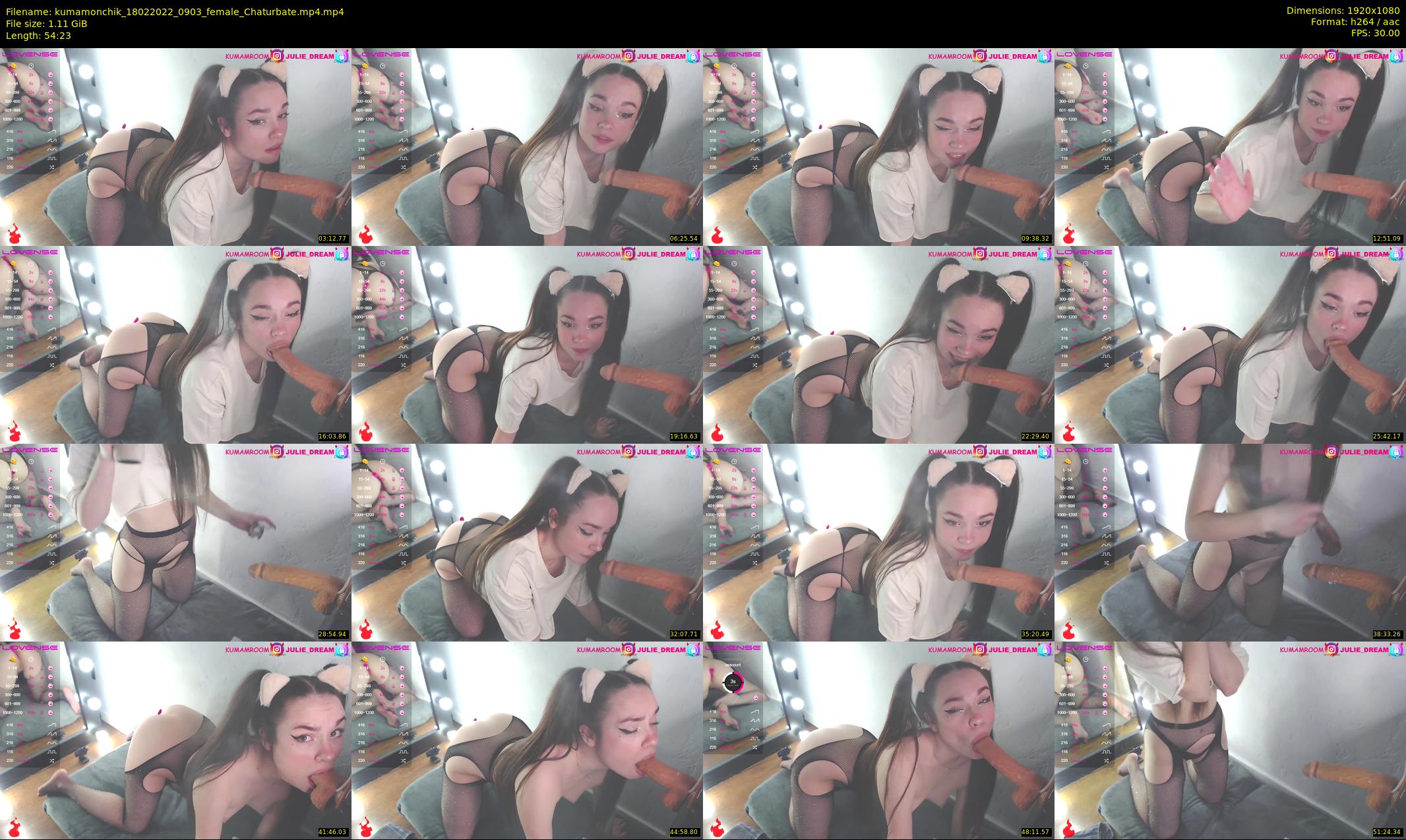 kumamonchik — 55 minute Chaturbate couple cam show recording, 1080p, Feb 18, 2022