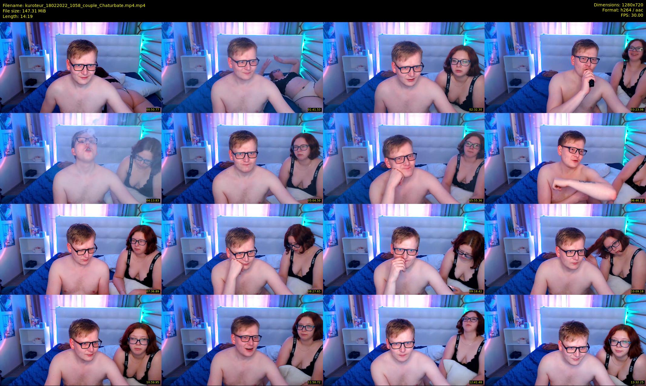 kuroteur — 15 minute Chaturbate couple cam show recording, 720p, Feb 18, 2022