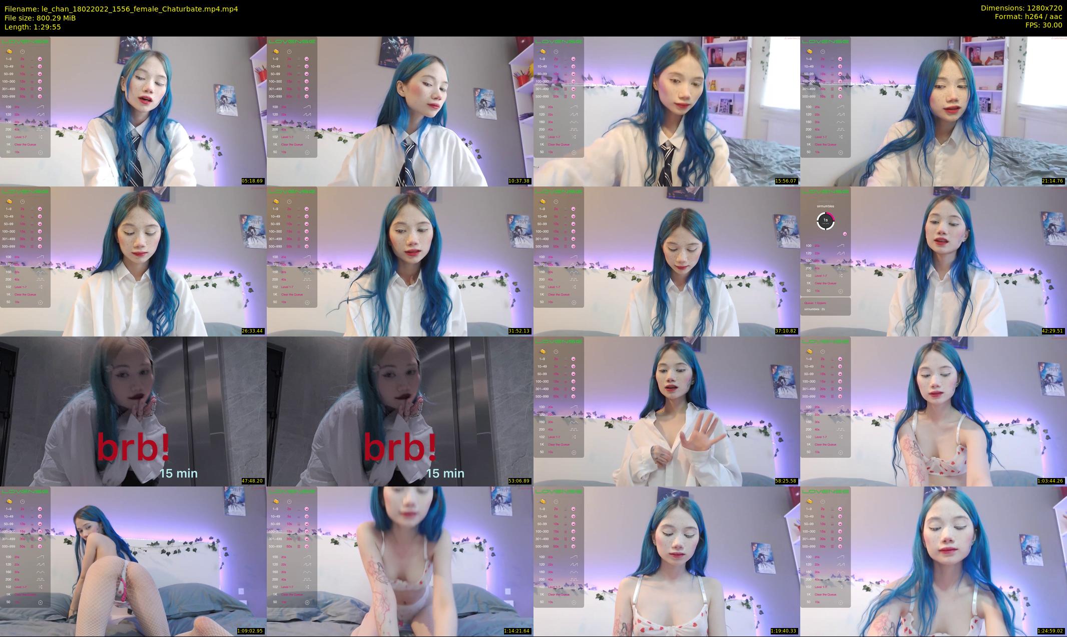 le_chan — 90 minute Chaturbate female cam show recording, 720p, Feb 18, 2022