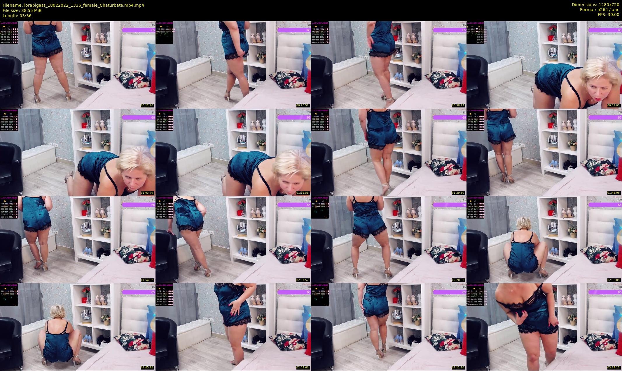 lorabigass — 4 minute Chaturbate female cam show recording, 720p, Feb 18, 2022