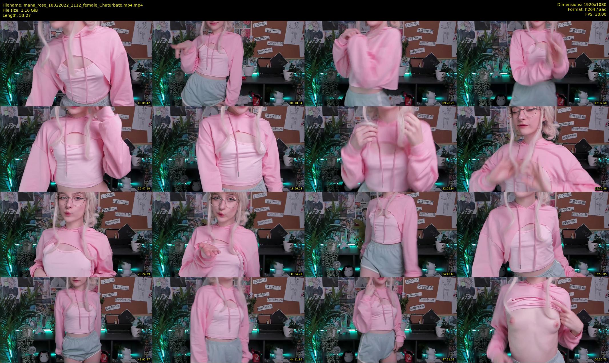 mana_rose — 54 minute Chaturbate female cam show recording, 1080p, Feb 18, 2022