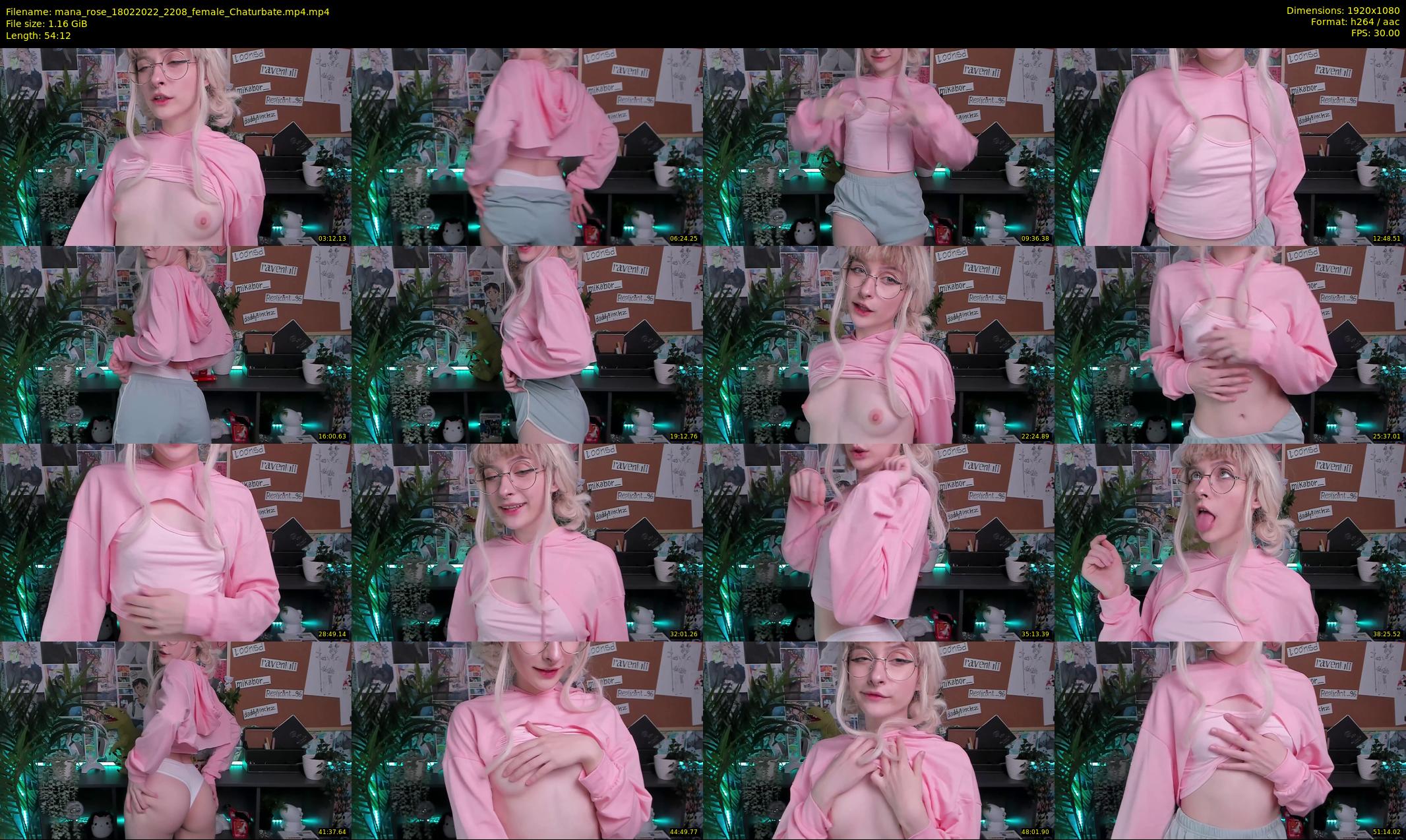 mana_rose — 55 minute Chaturbate female cam show recording, 1080p, Feb 18, 2022