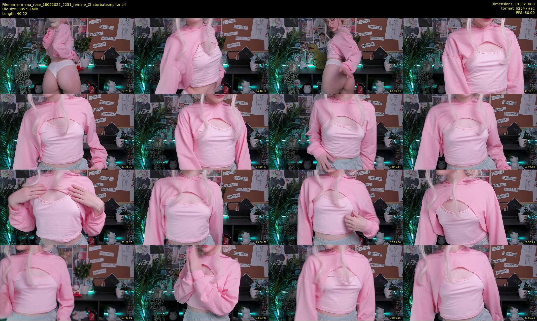 mana_rose — 41 minute Chaturbate female cam show recording, 1080p, Feb 18, 2022