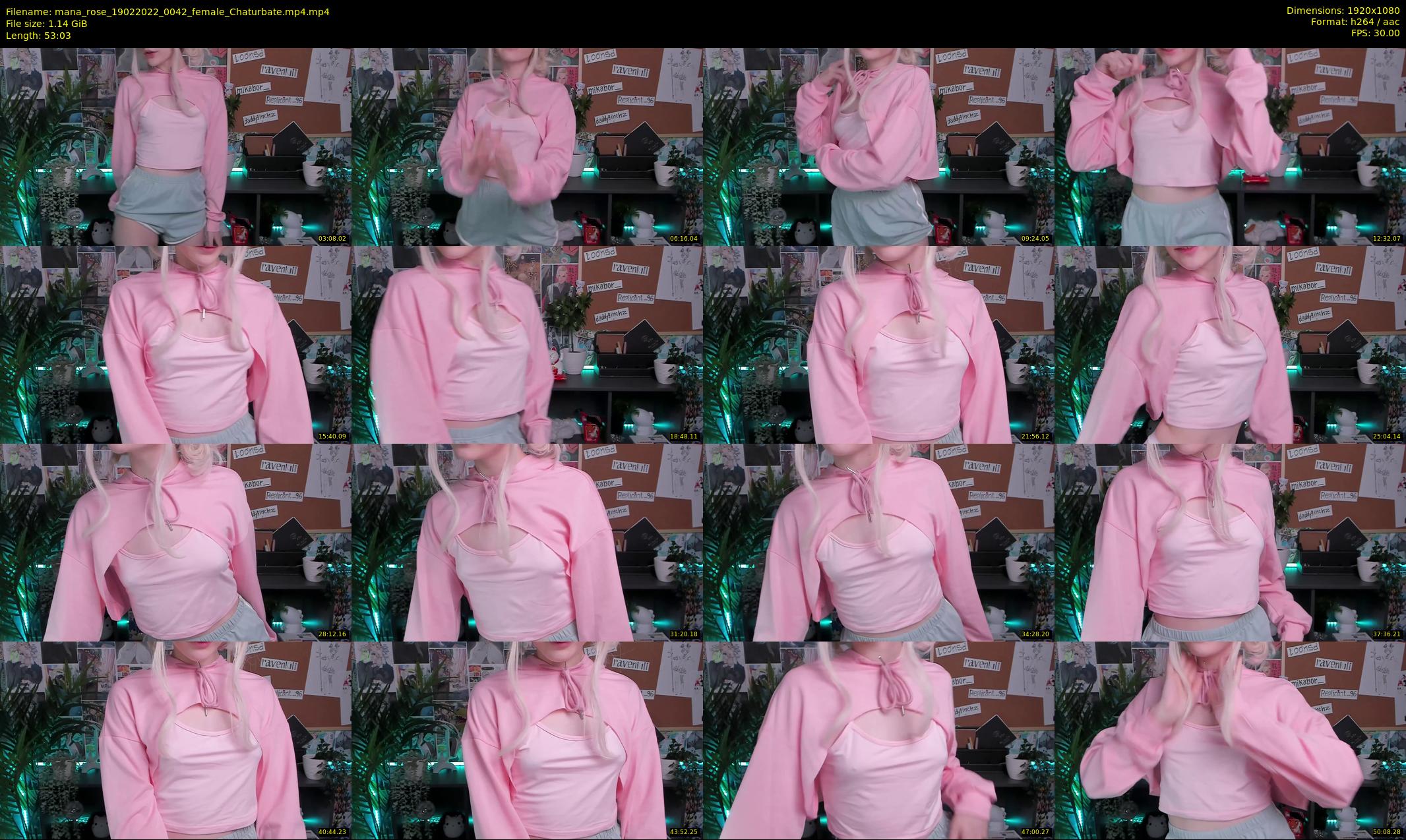 mana_rose — 54 minute Chaturbate female cam show recording, 1080p, Feb 19, 2022