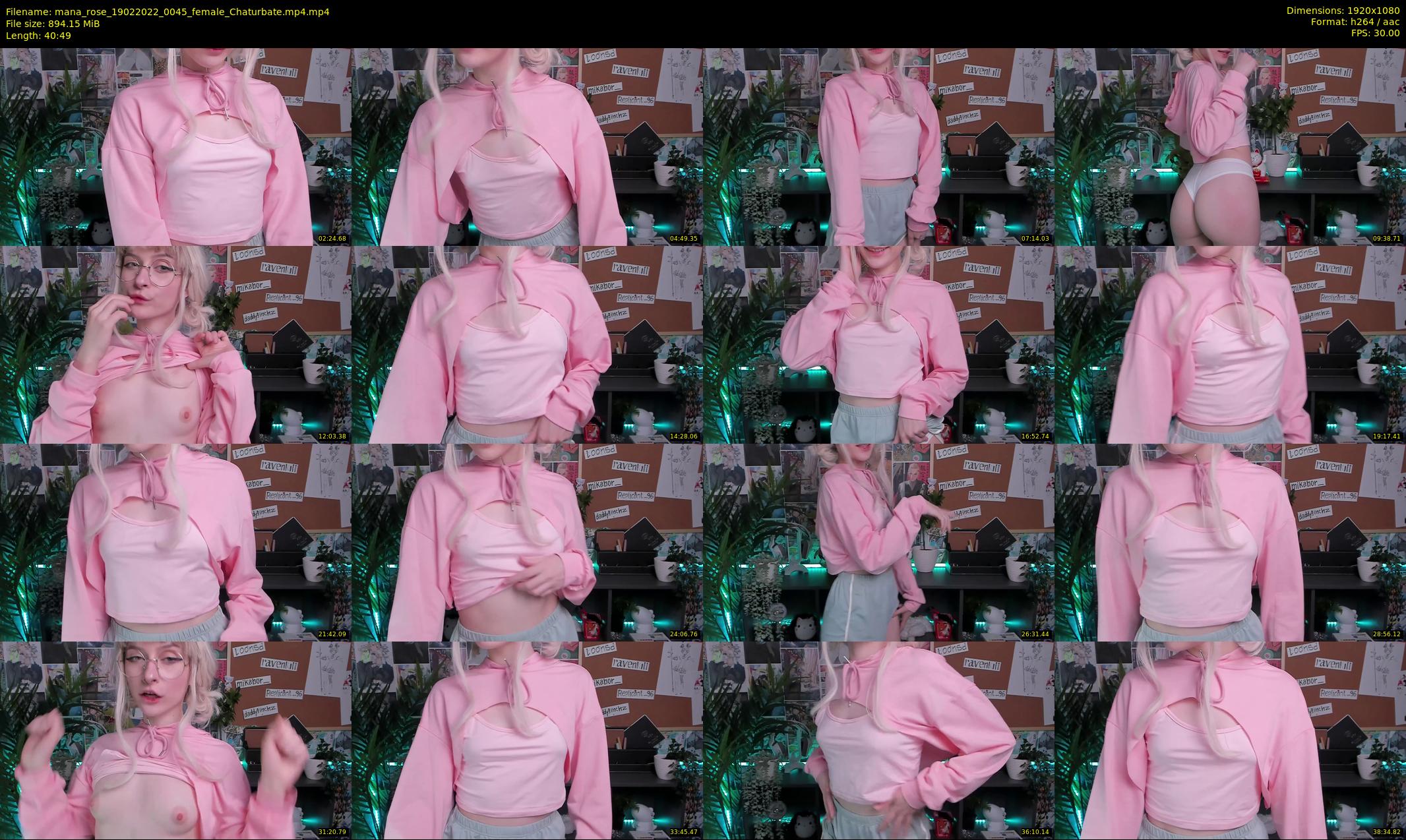 mana_rose — 41 minute Chaturbate female cam show recording, 1080p, Feb 19, 2022