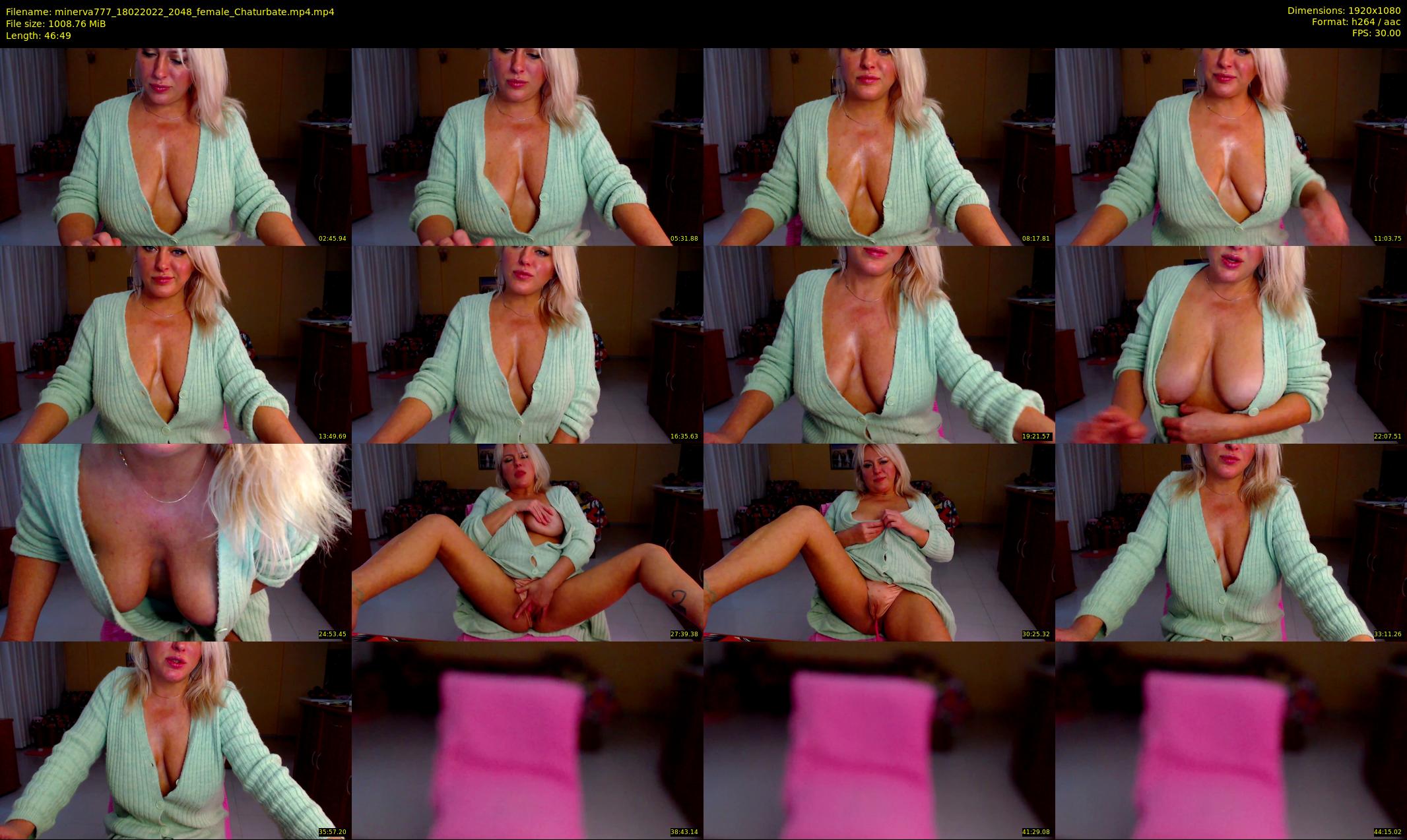 minerva777 — 47 minute Chaturbate female cam show recording, 1080p, Feb 18, 2022