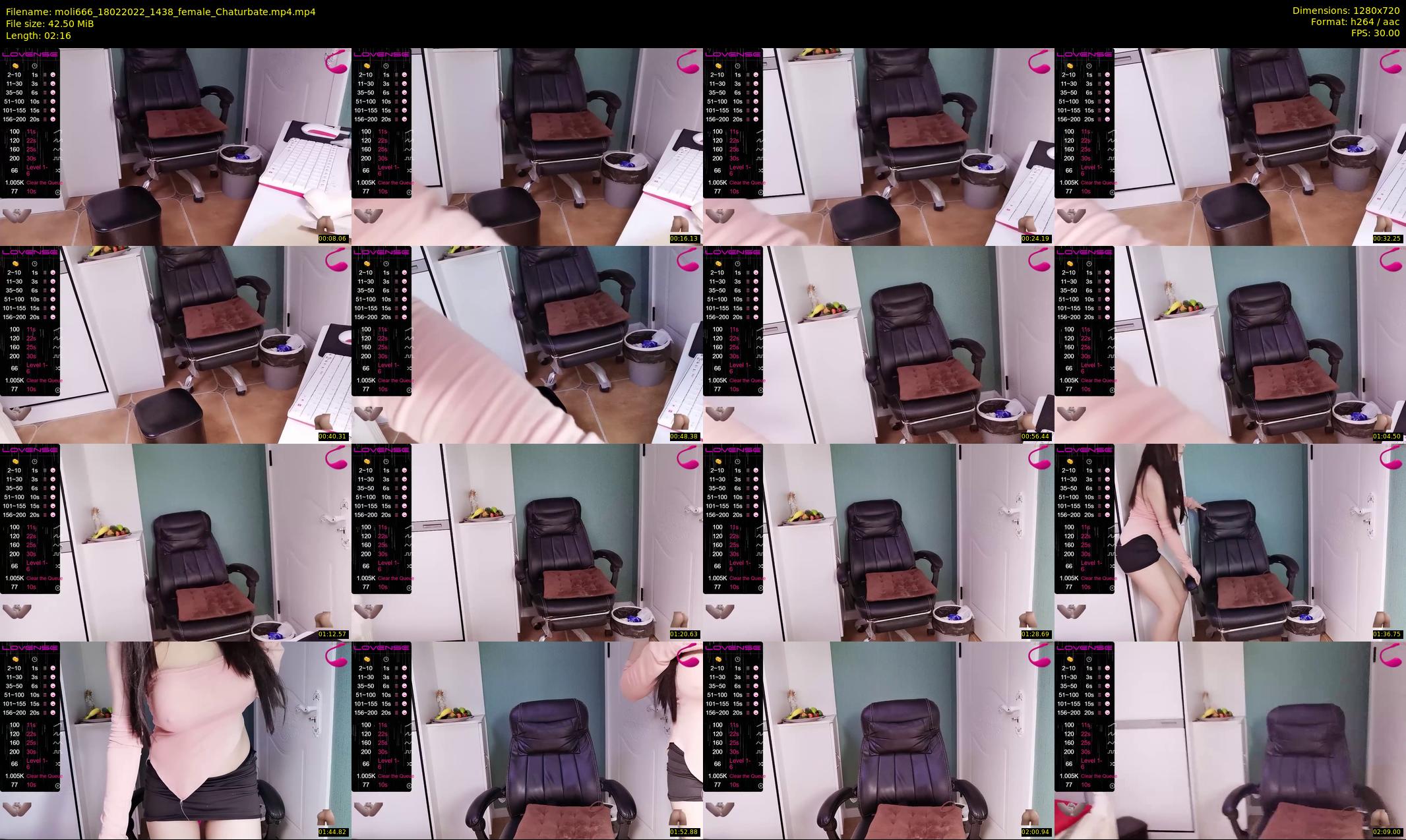 moli666 — 3 minute Chaturbate female cam show recording, 720p, Feb 18, 2022