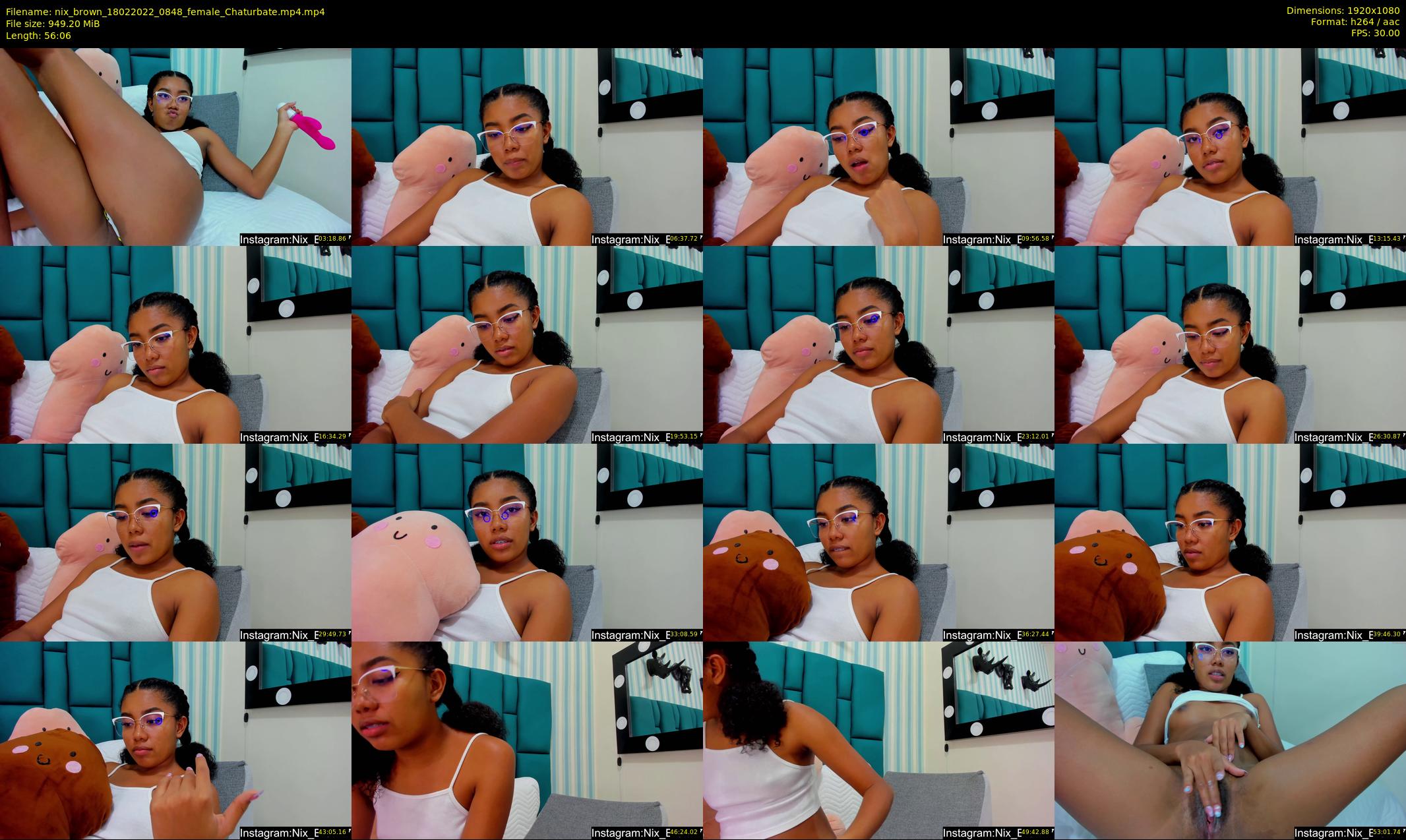 nix_brown — 57 minute Chaturbate female cam show recording, 1080p, Feb 18, 2022