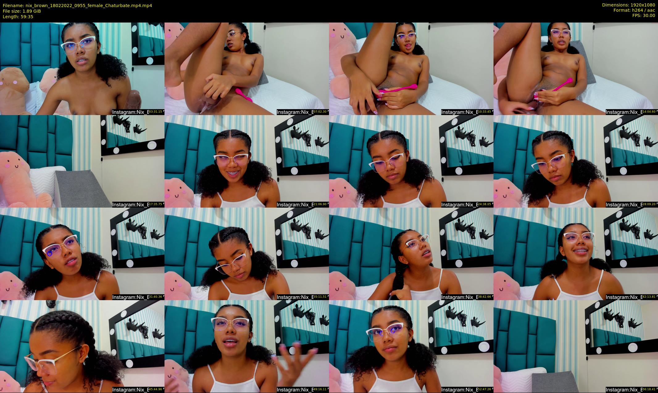 nix_brown — 60 minute Chaturbate female cam show recording, 1080p, Feb 18, 2022