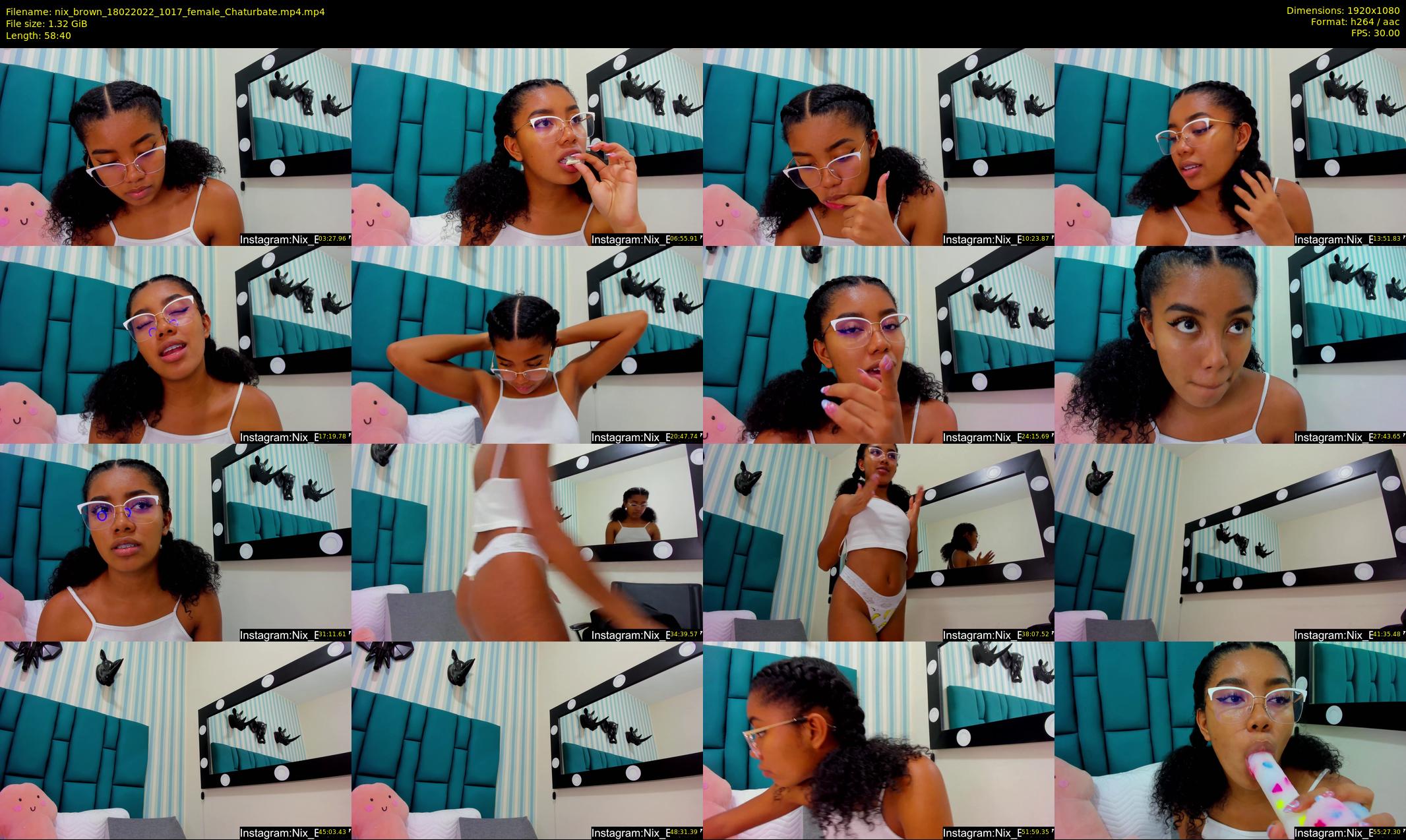 nix_brown — 59 minute Chaturbate female cam show recording, 1080p, Feb 18, 2022