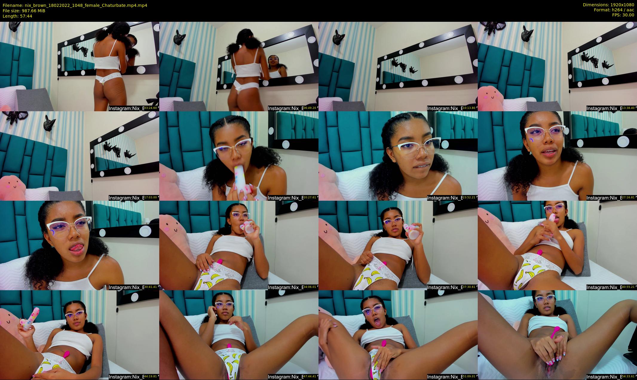 nix_brown — 58 minute Chaturbate female cam show recording, 1080p, Feb 18, 2022