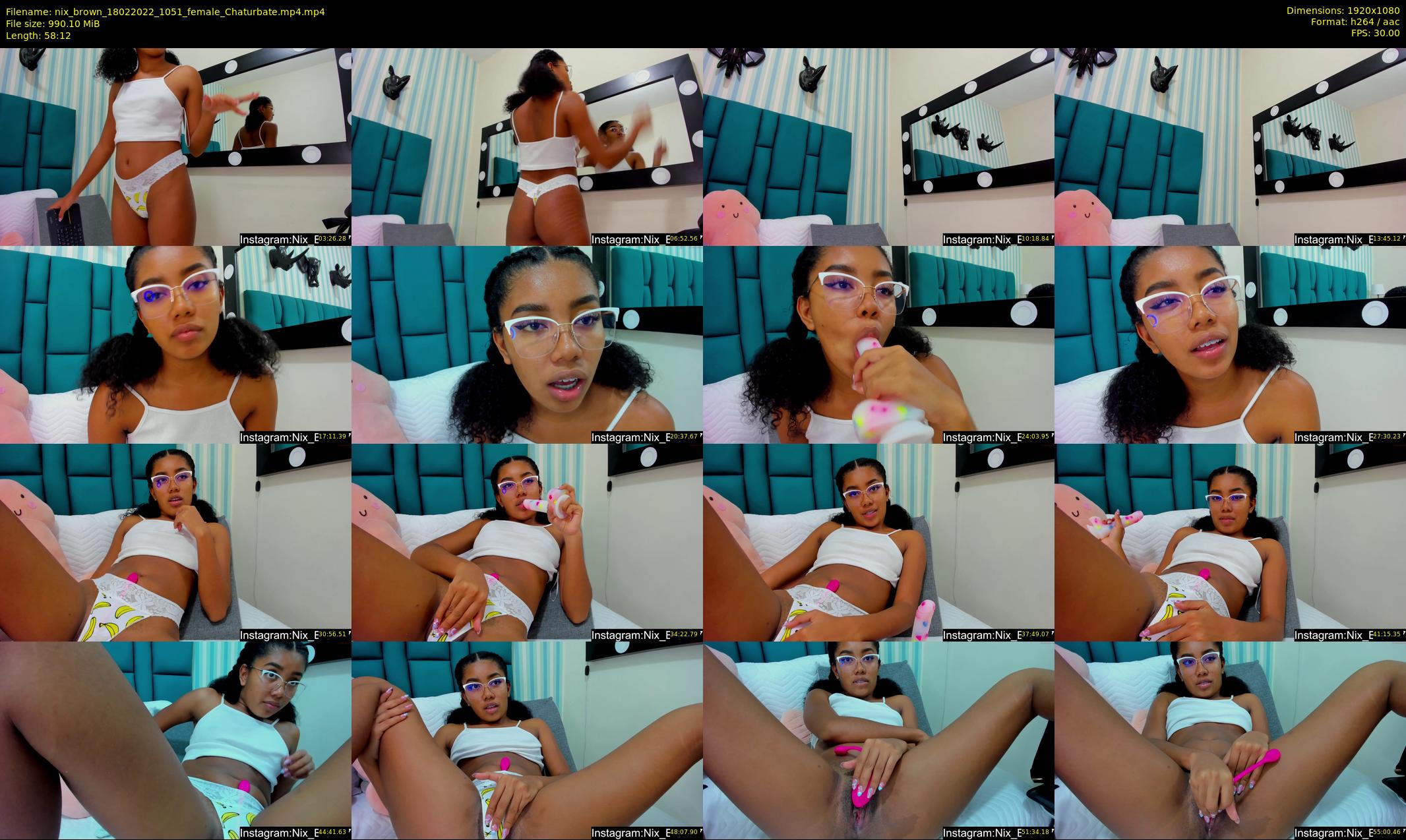 nix_brown — 59 minute Chaturbate female cam show recording, 1080p, Feb 18, 2022