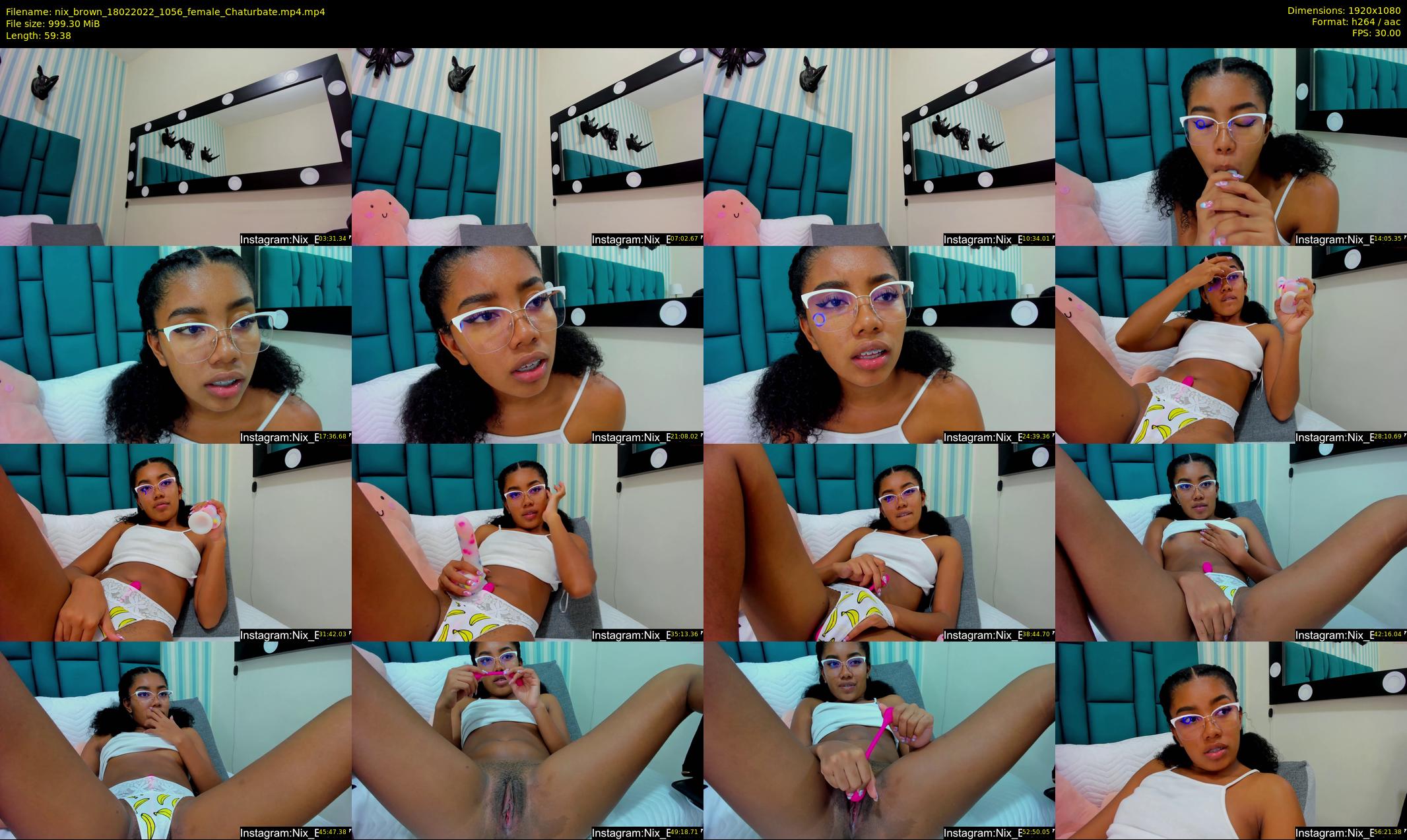 nix_brown — 60 minute Chaturbate female cam show recording, 1080p, Feb 18, 2022