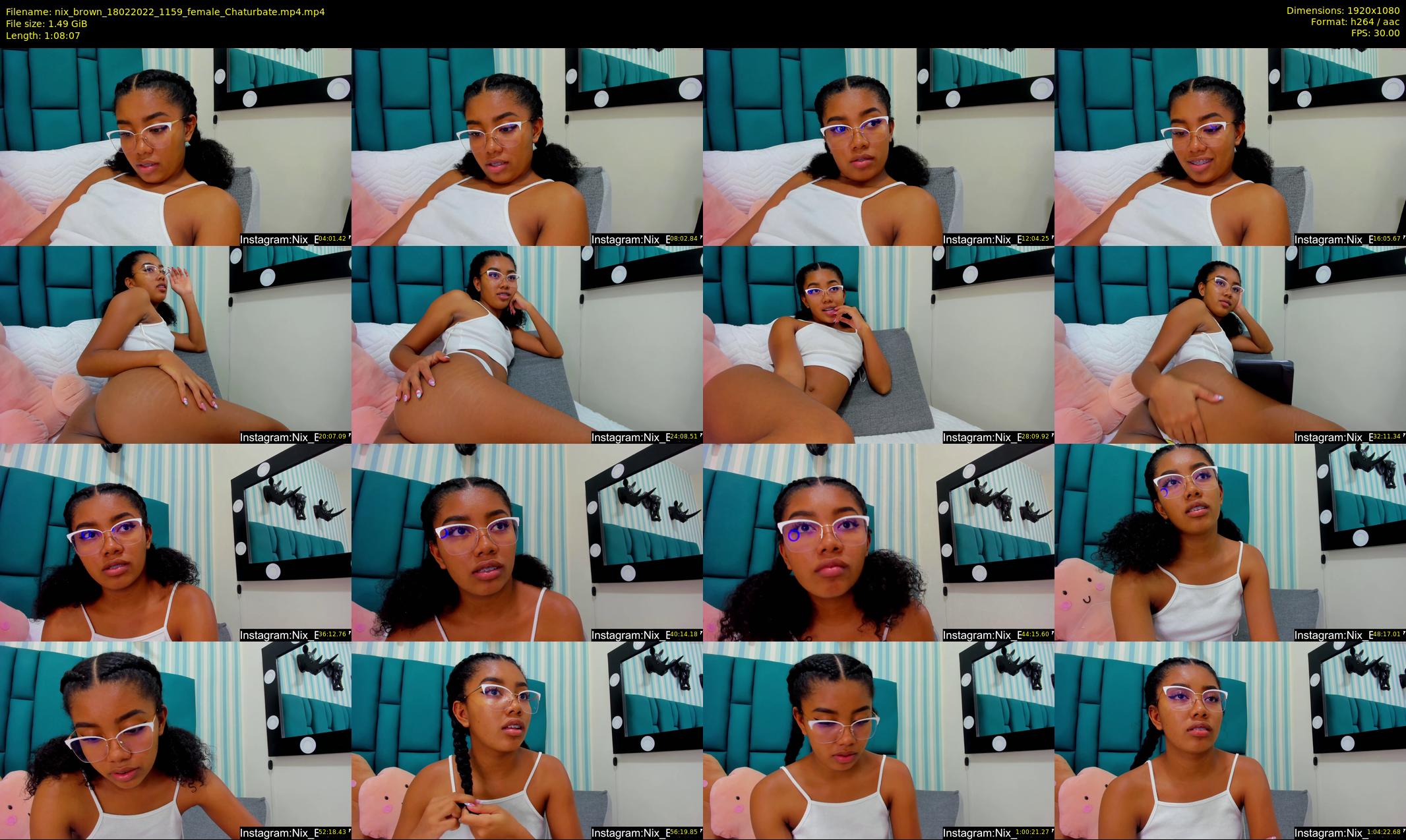 nix_brown — 69 minute Chaturbate female cam show recording, 1080p, Feb 18, 2022