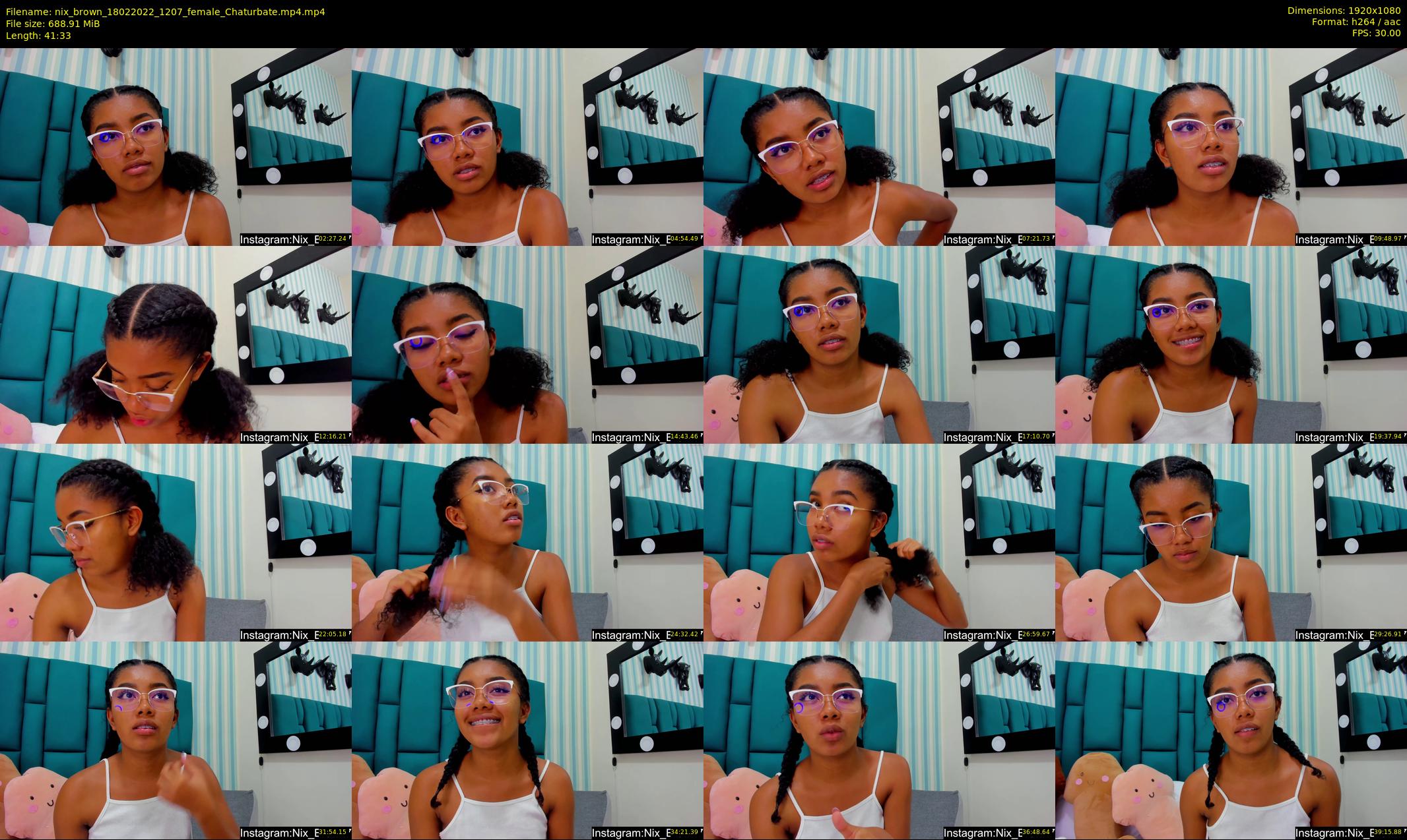 nix_brown — 42 minute Chaturbate female cam show recording, 1080p, Feb 18, 2022