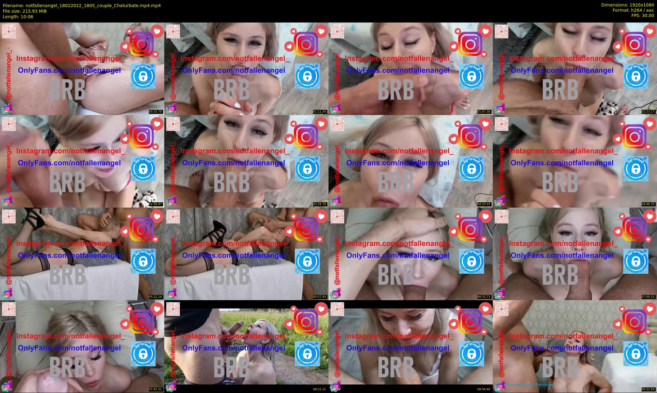 notfallenangel — 11 minute Chaturbate couple cam show recording, 1080p, Feb 18, 2022