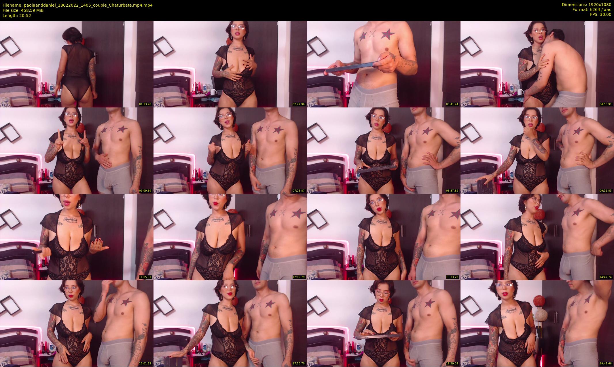 paolaanddaniel — 21 minute Chaturbate couple cam show recording, 1080p, Feb 18, 2022