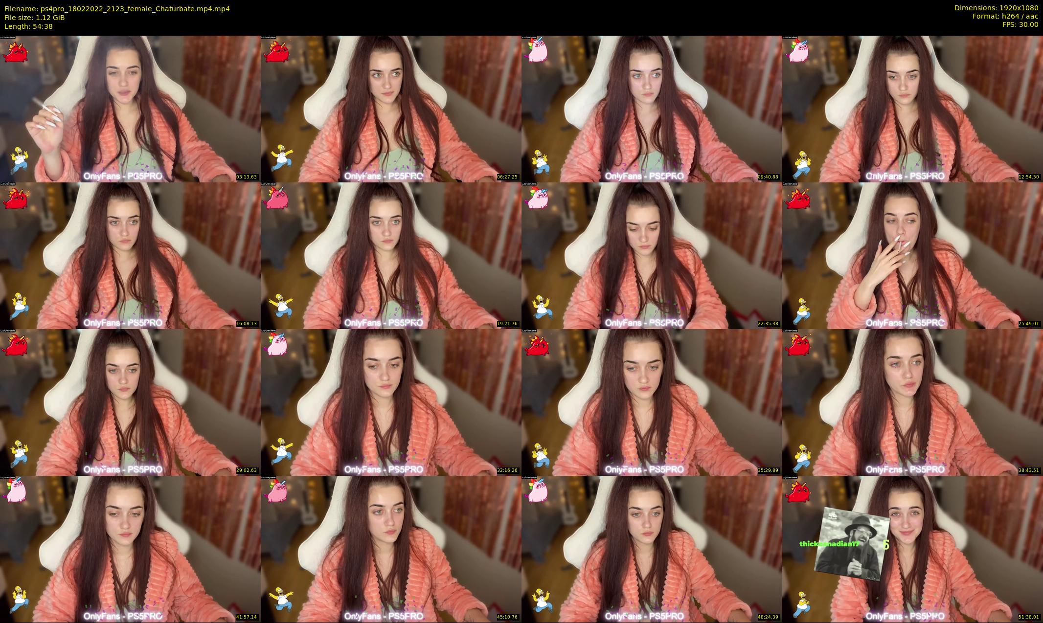 ps4pro — 55 minute Chaturbate female cam show recording, 1080p, Feb 18, 2022