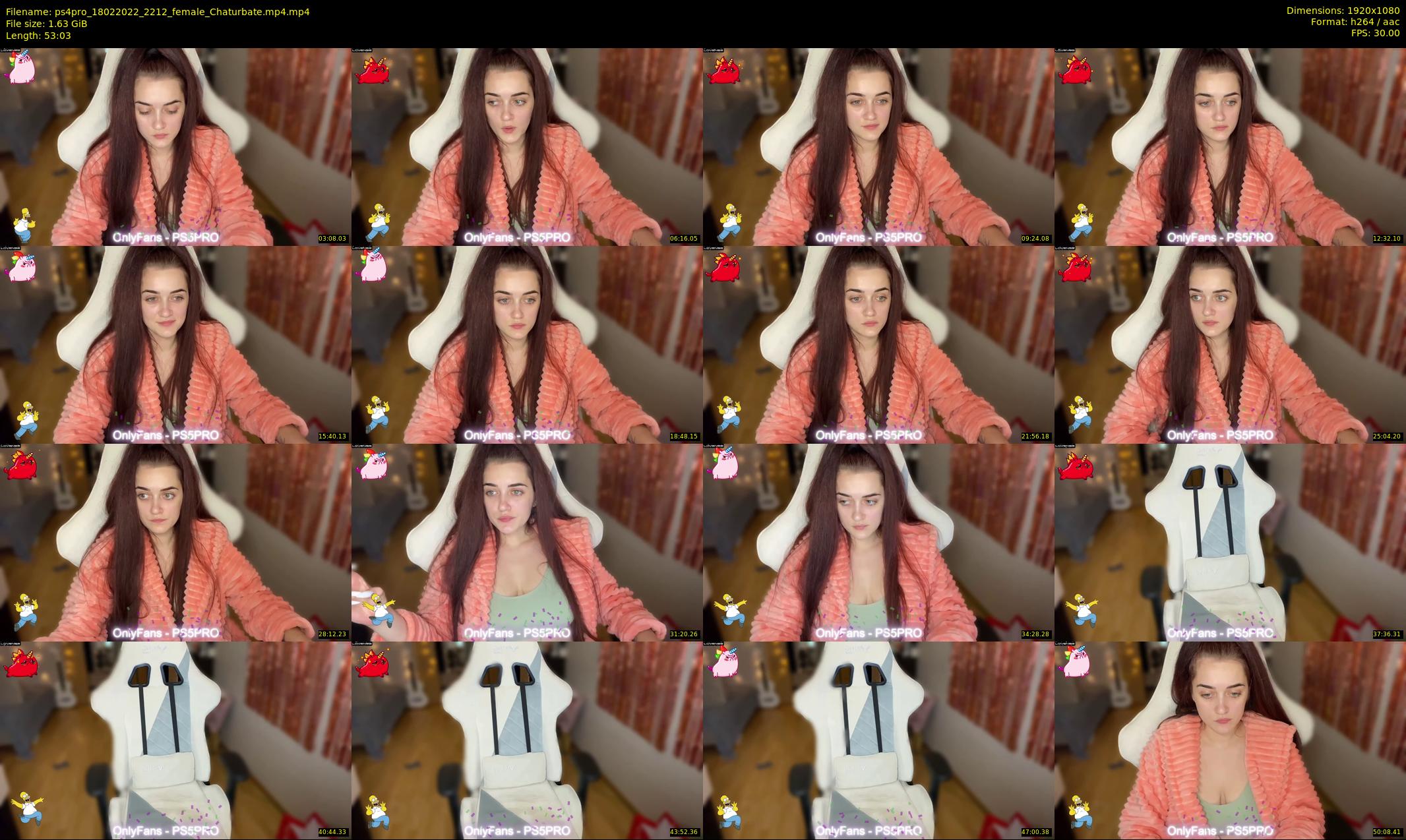 ps4pro — 54 minute Chaturbate female cam show recording, 1080p, Feb 18, 2022