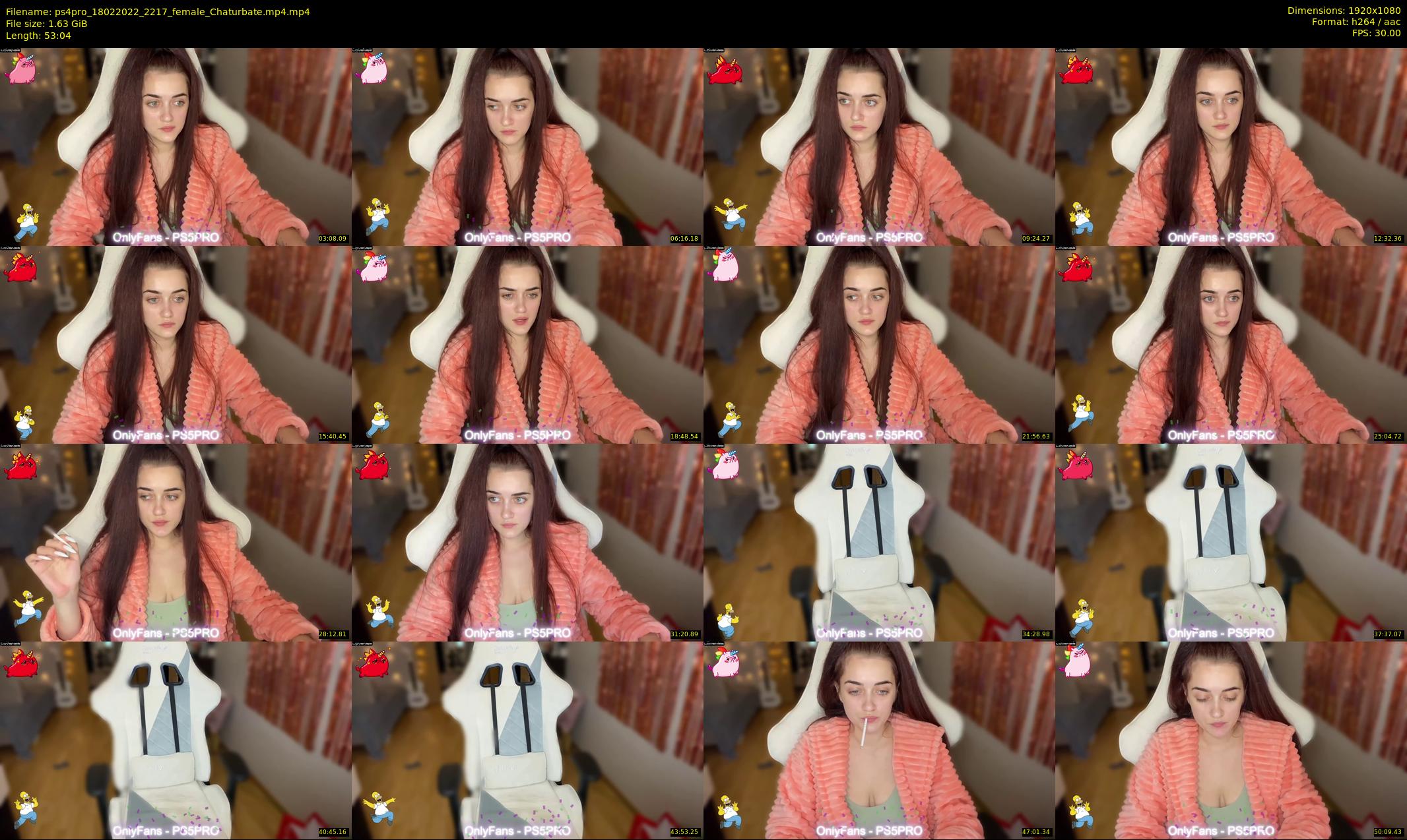 ps4pro — 54 minute Chaturbate female cam show recording, 1080p, Feb 18, 2022