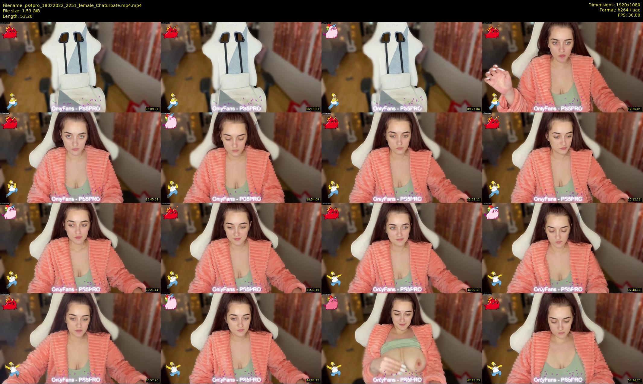ps4pro — 54 minute Chaturbate female cam show recording, 1080p, Feb 18, 2022