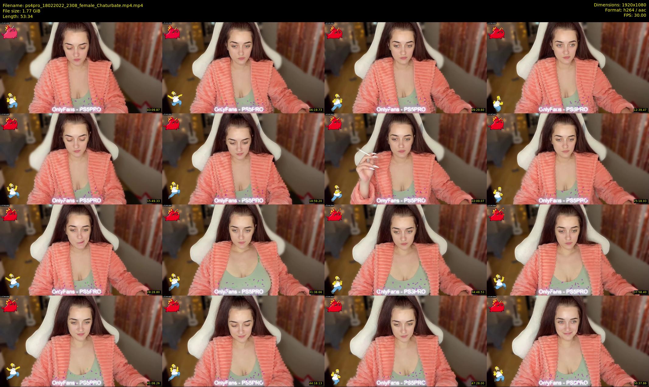 ps4pro — 54 minute Chaturbate female cam show recording, 1080p, Feb 18, 2022