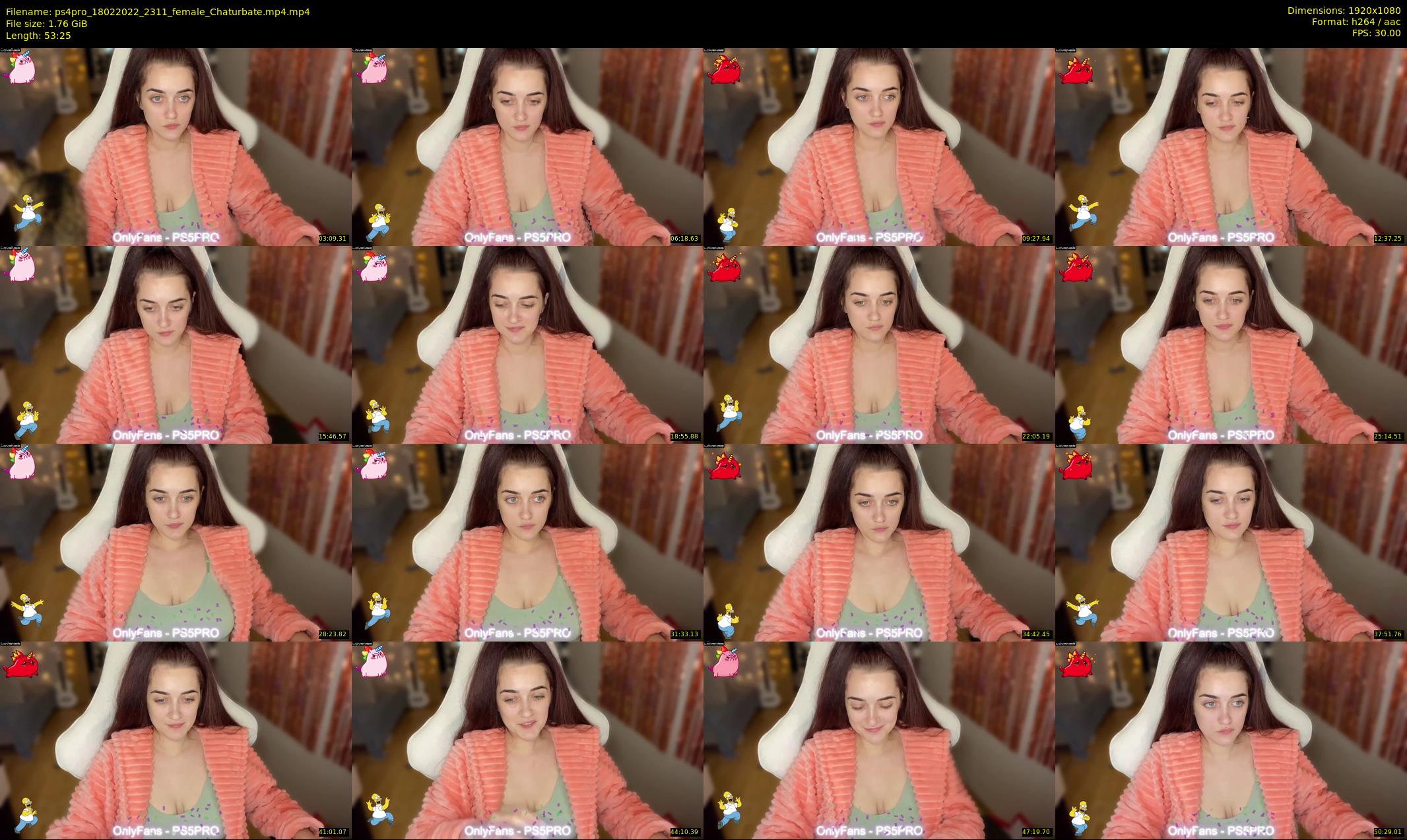 ps4pro — 54 minute Chaturbate female cam show recording, 1080p, Feb 18, 2022