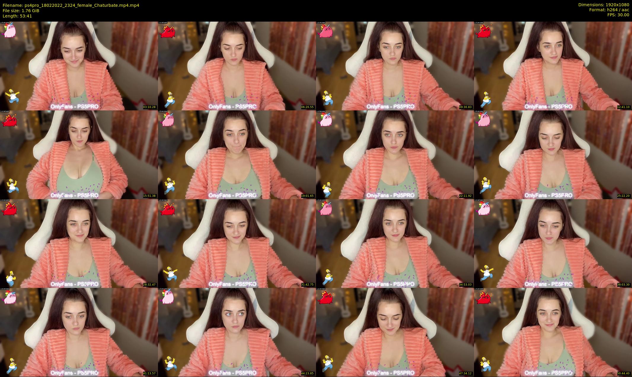 ps4pro — 54 minute Chaturbate female cam show recording, 1080p, Feb 18, 2022