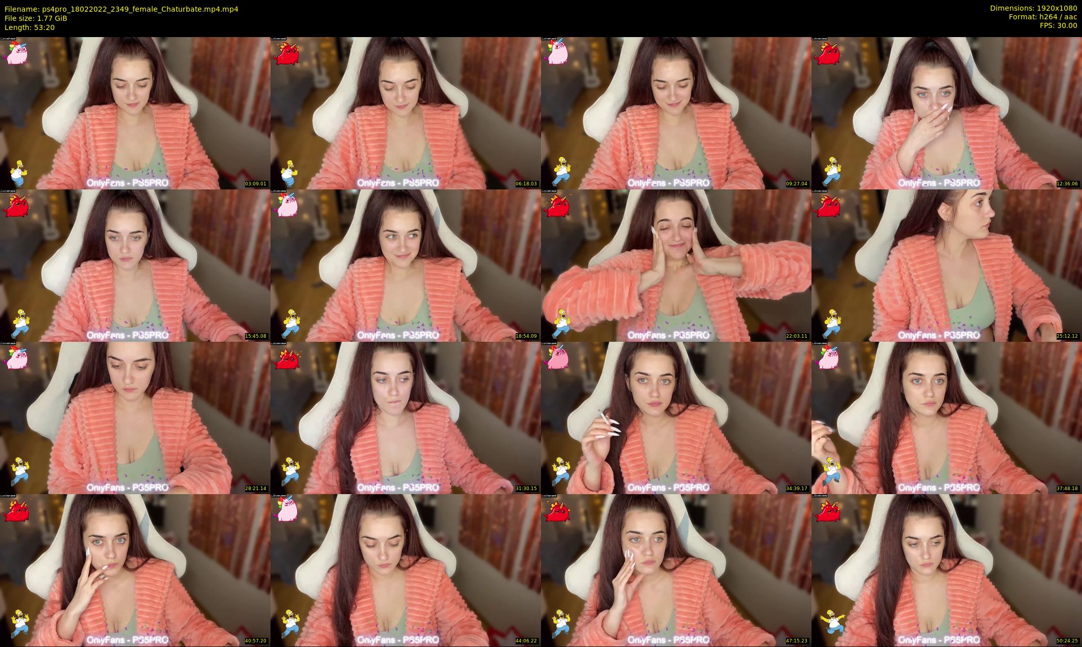 ps4pro — 54 minute Chaturbate female cam show recording, 1080p, Feb 18, 2022