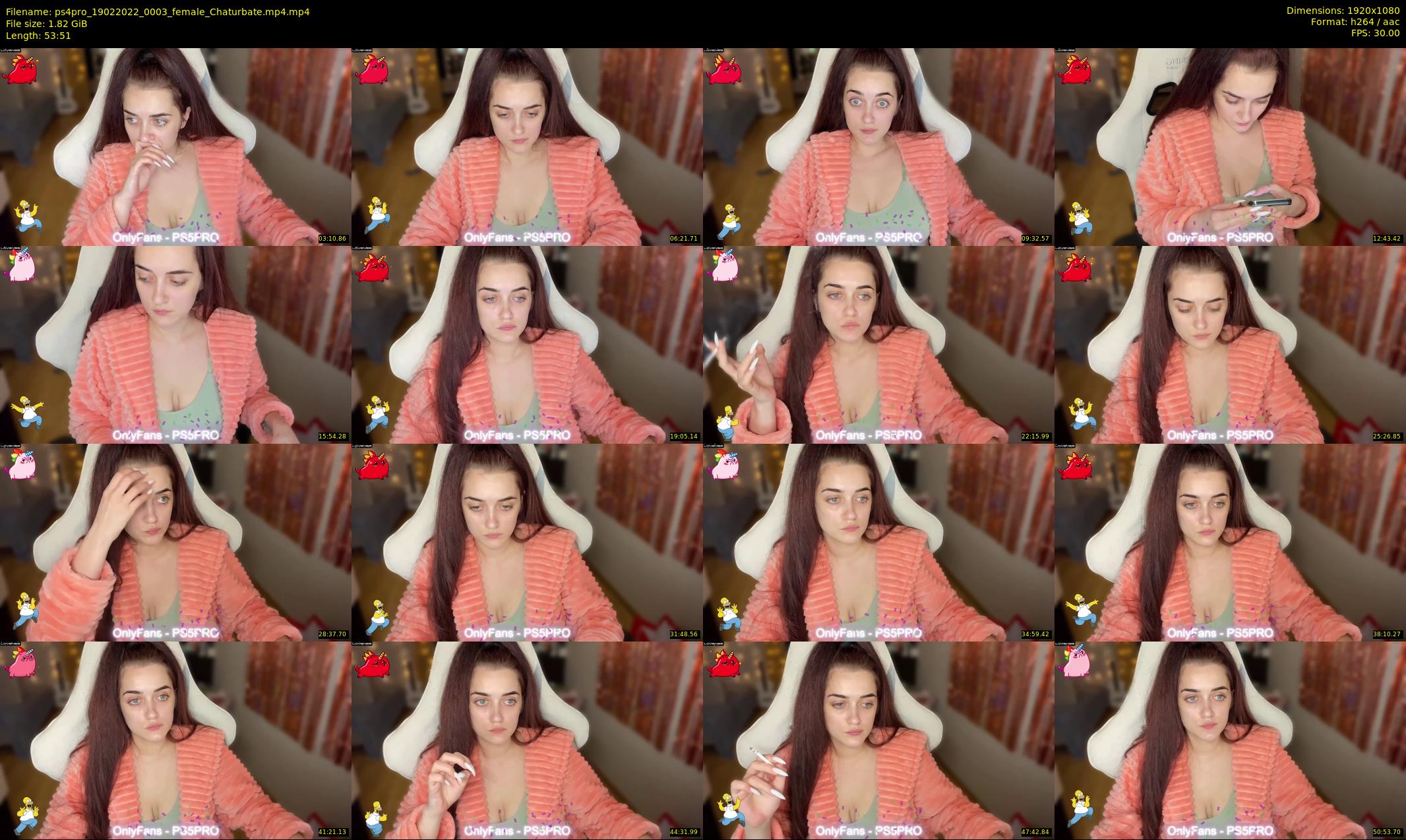 ps4pro — 54 minute Chaturbate female cam show recording, 1080p, Feb 19, 2022