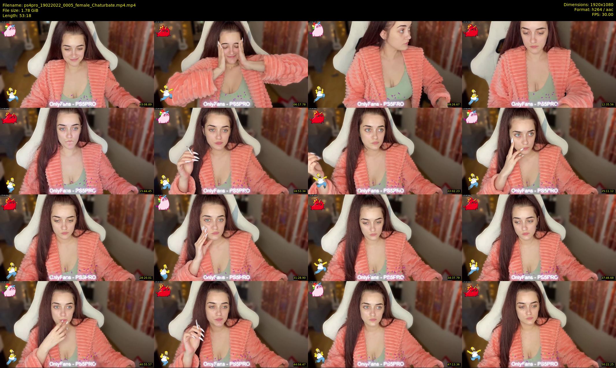 ps4pro — 54 minute Chaturbate female cam show recording, 1080p, Feb 19, 2022