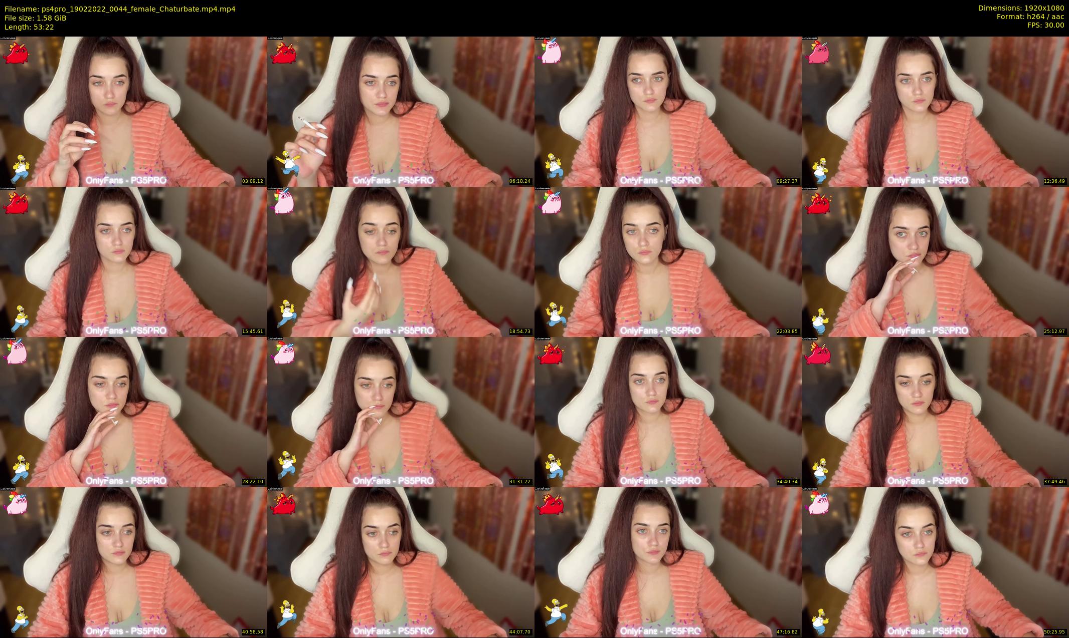 ps4pro — 54 minute Chaturbate female cam show recording, 1080p, Feb 19, 2022
