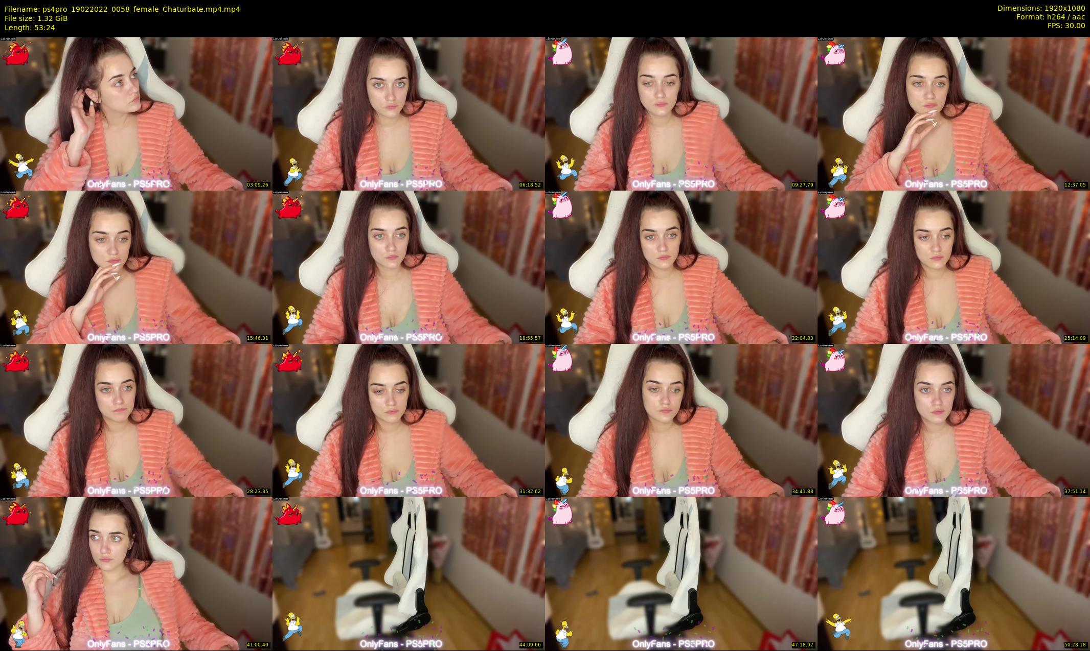 ps4pro — 54 minute Chaturbate female cam show recording, 1080p, Feb 19, 2022