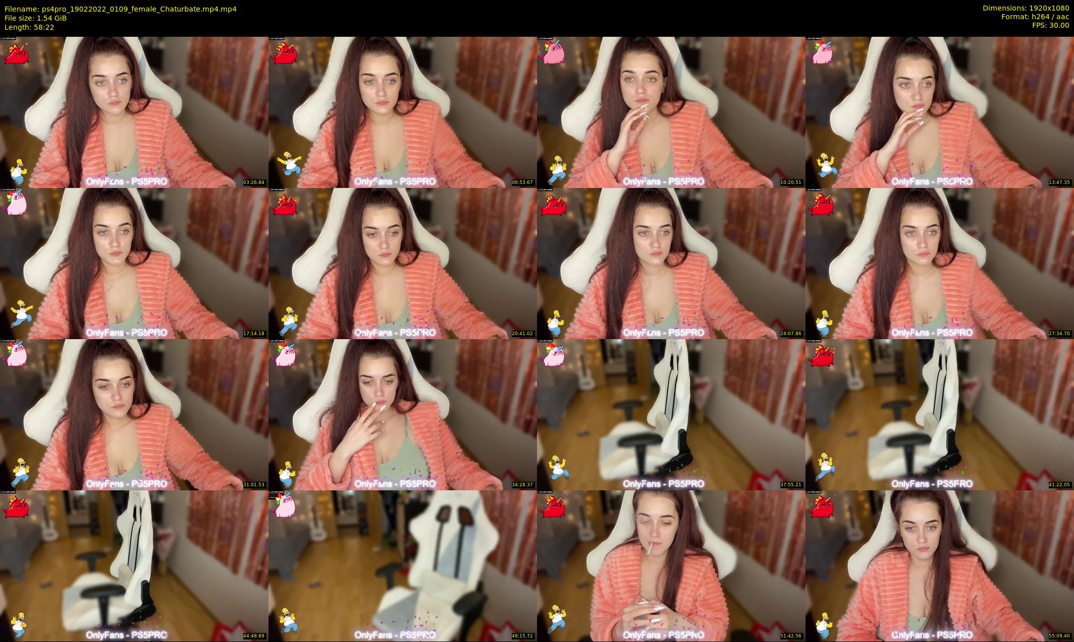 ps4pro — 59 minute Chaturbate female cam show recording, 1080p, Feb 19, 2022