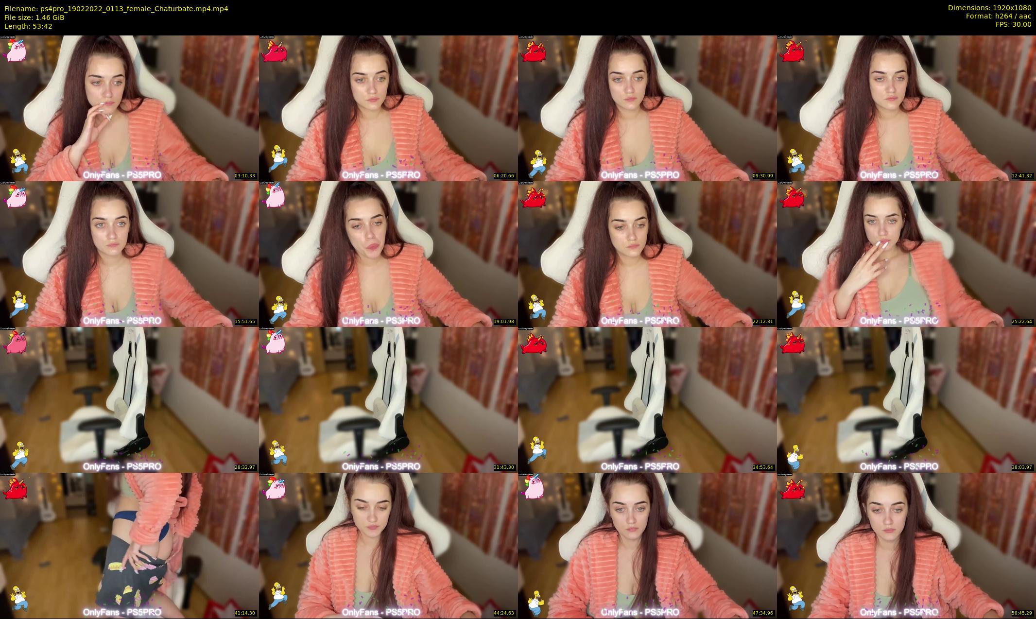 ps4pro — 54 minute Chaturbate female cam show recording, 1080p, Feb 19, 2022