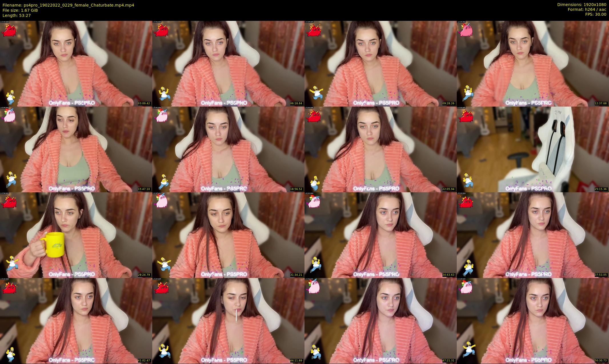 ps4pro — 54 minute Chaturbate female cam show recording, 1080p, Feb 19, 2022