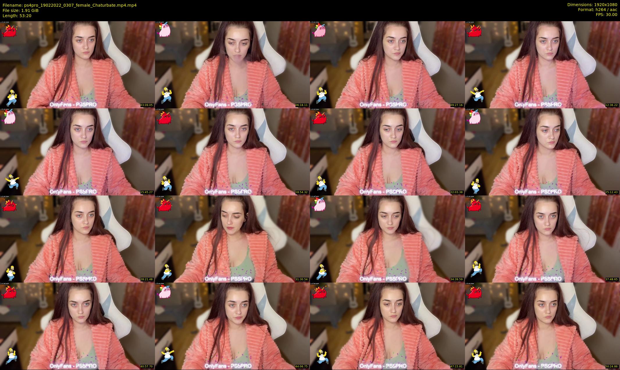 ps4pro — 54 minute Chaturbate female cam show recording, 1080p, Feb 19, 2022
