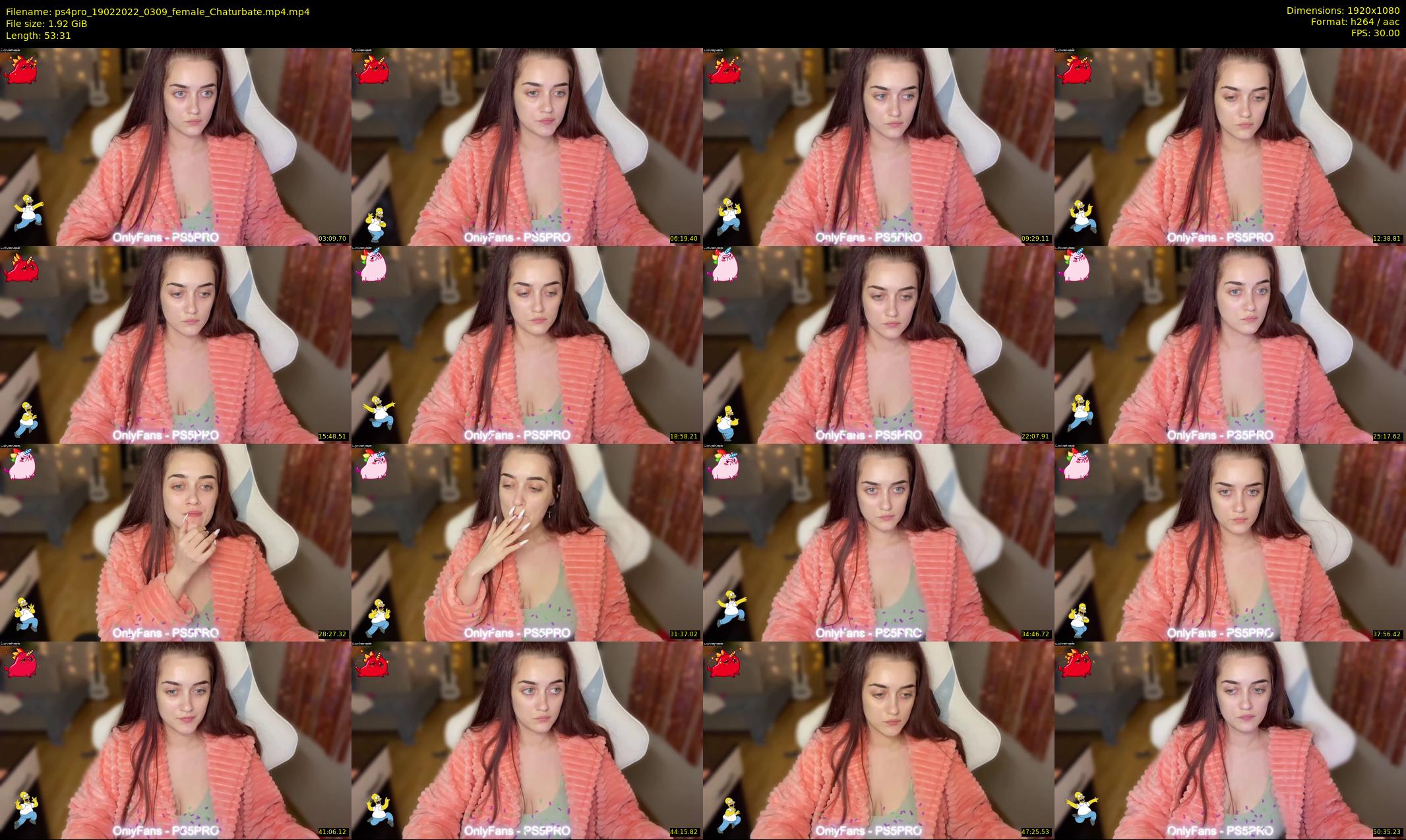 ps4pro — 54 minute Chaturbate female cam show recording, 1080p, Feb 19, 2022