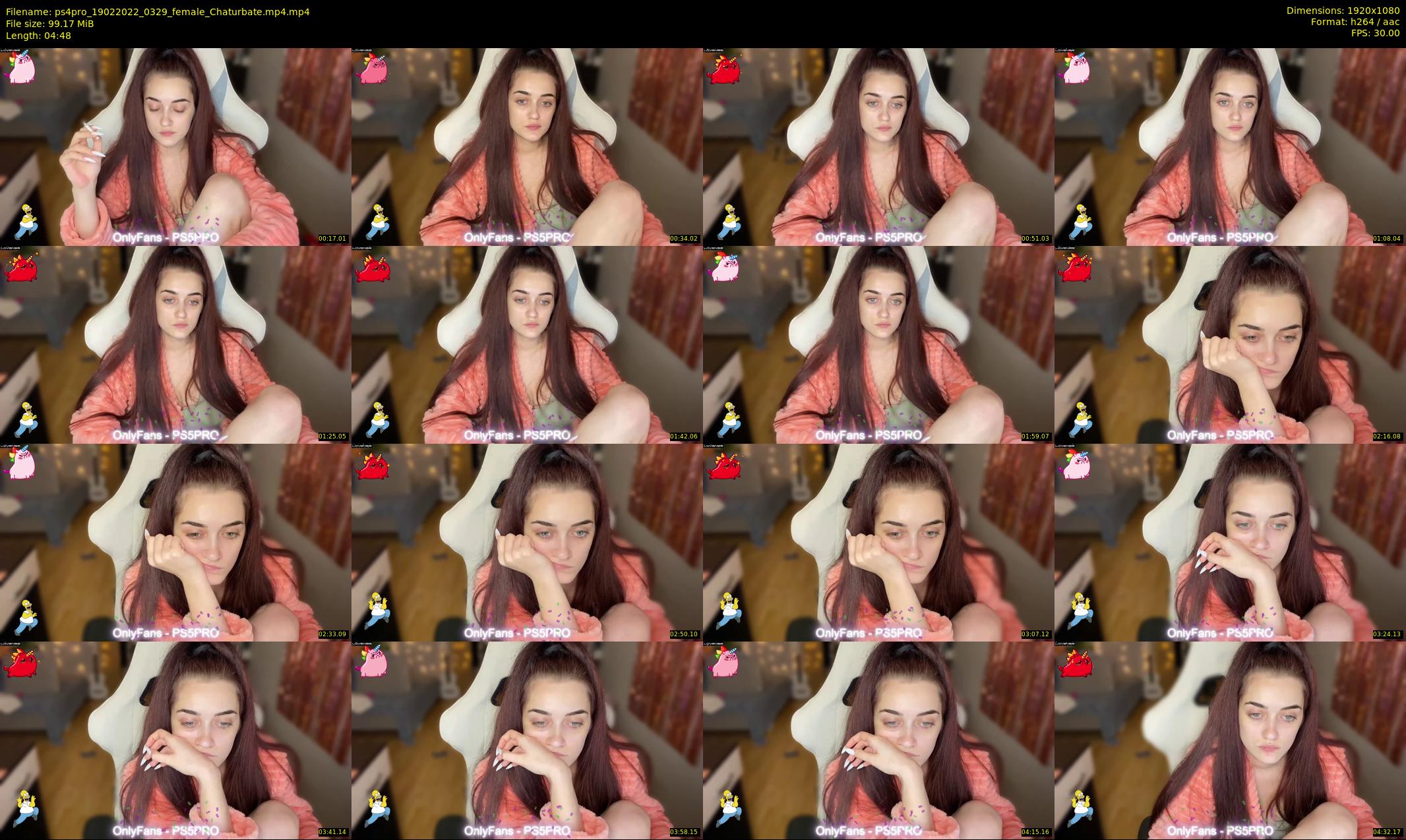 ps4pro — 5 minute Chaturbate female cam show recording, 1080p, Feb 19, 2022