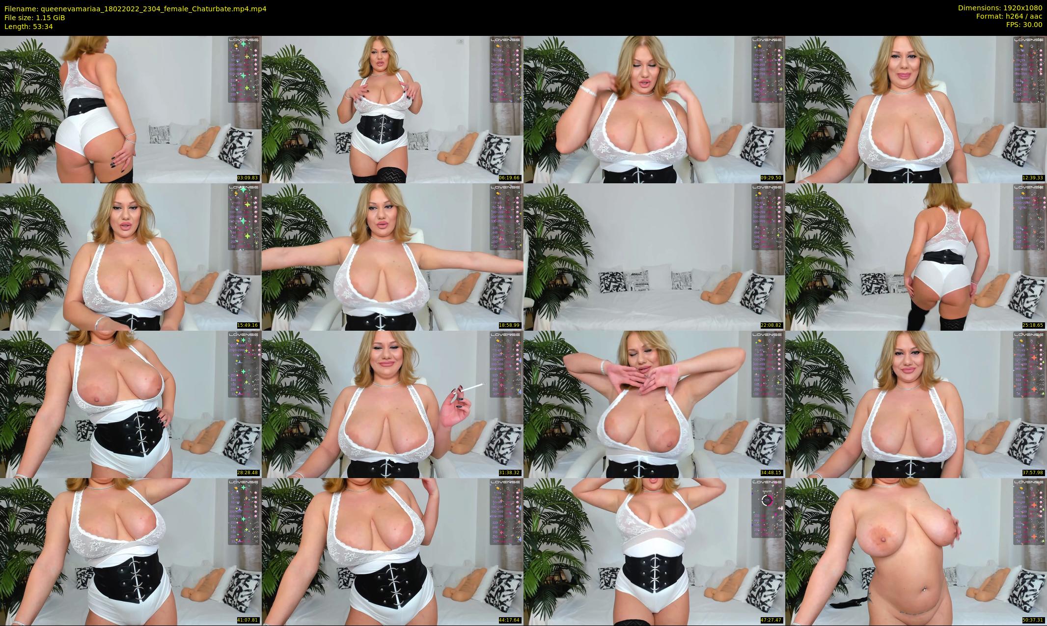 queenevamariaa — 54 minute Chaturbate female cam show recording, 1080p, Feb 18, 2022