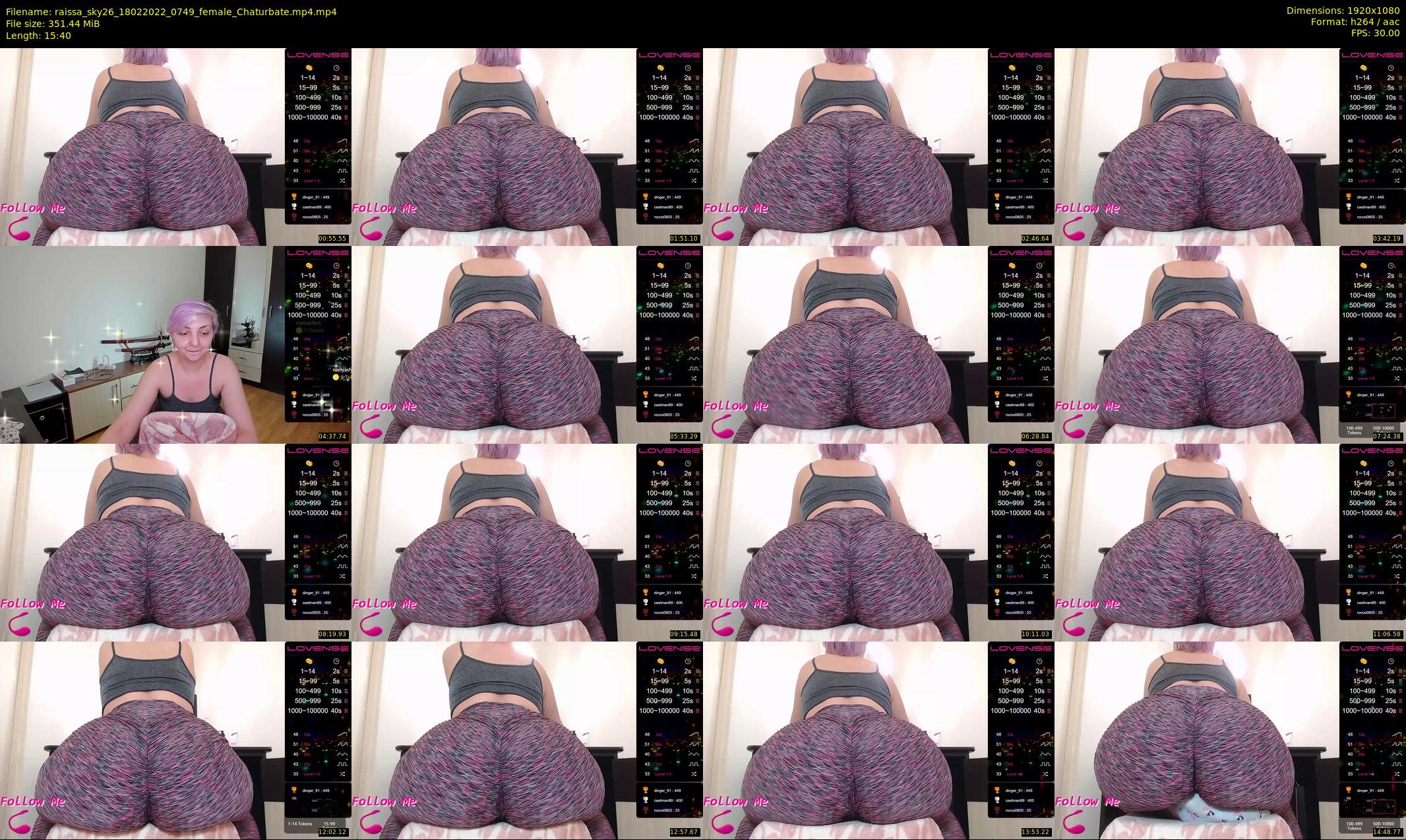 raissa_sky26 — 16 minute Chaturbate female cam show recording, 1080p, Feb 18, 2022